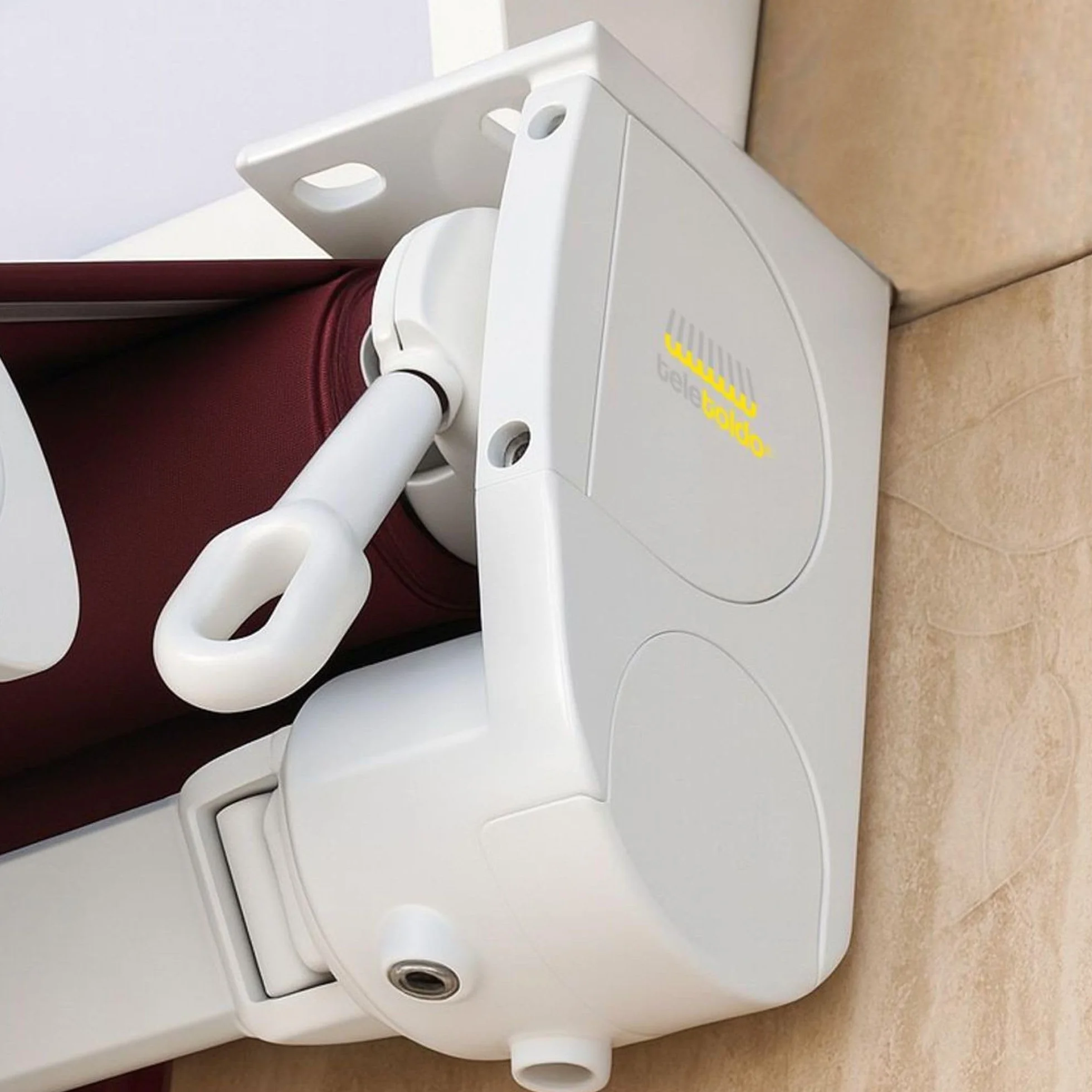 Teletoldo – Arganello per tende da sole bianco ● Alta Resistenza Professionale ● Lunga Durata – Ricambio di Qualità Superiore per Tende da Balcone o Terrazza