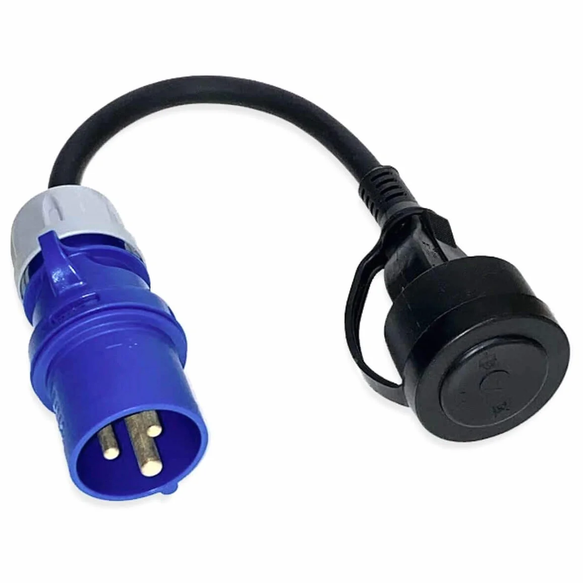 Adattatore campeggio CEE cavo spina di accoppiamento scatola di protezione set - per campeggio, barca, camper e caravan - Cavo H07RN-F 3x2,5 mm² Adattatore di alimentazione 230V 16A