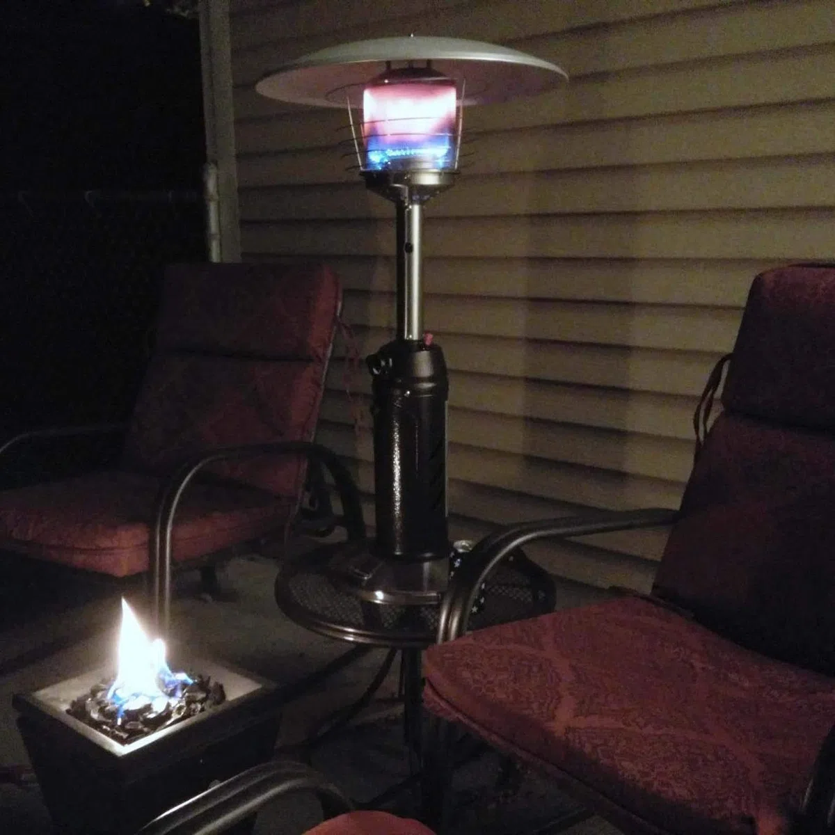 Stufa a gas da tavolo in acciaio inox, a basso consumo energetico, propano o butano, ideale per gazebo, giardino, campeggio, esterni, soluzione di riscaldamento efficiente