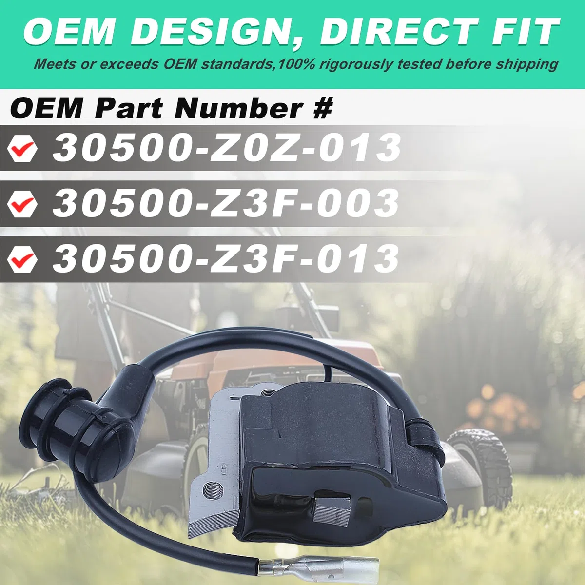 Bobina di Accensione per Honda GX35 UMK435 e Motore di Serie, ADEFOL Modulo Bobina di Accensione con Candela Accessorio per Decespugliatore Motore a 4 Tempi Pezzi di Ricambio