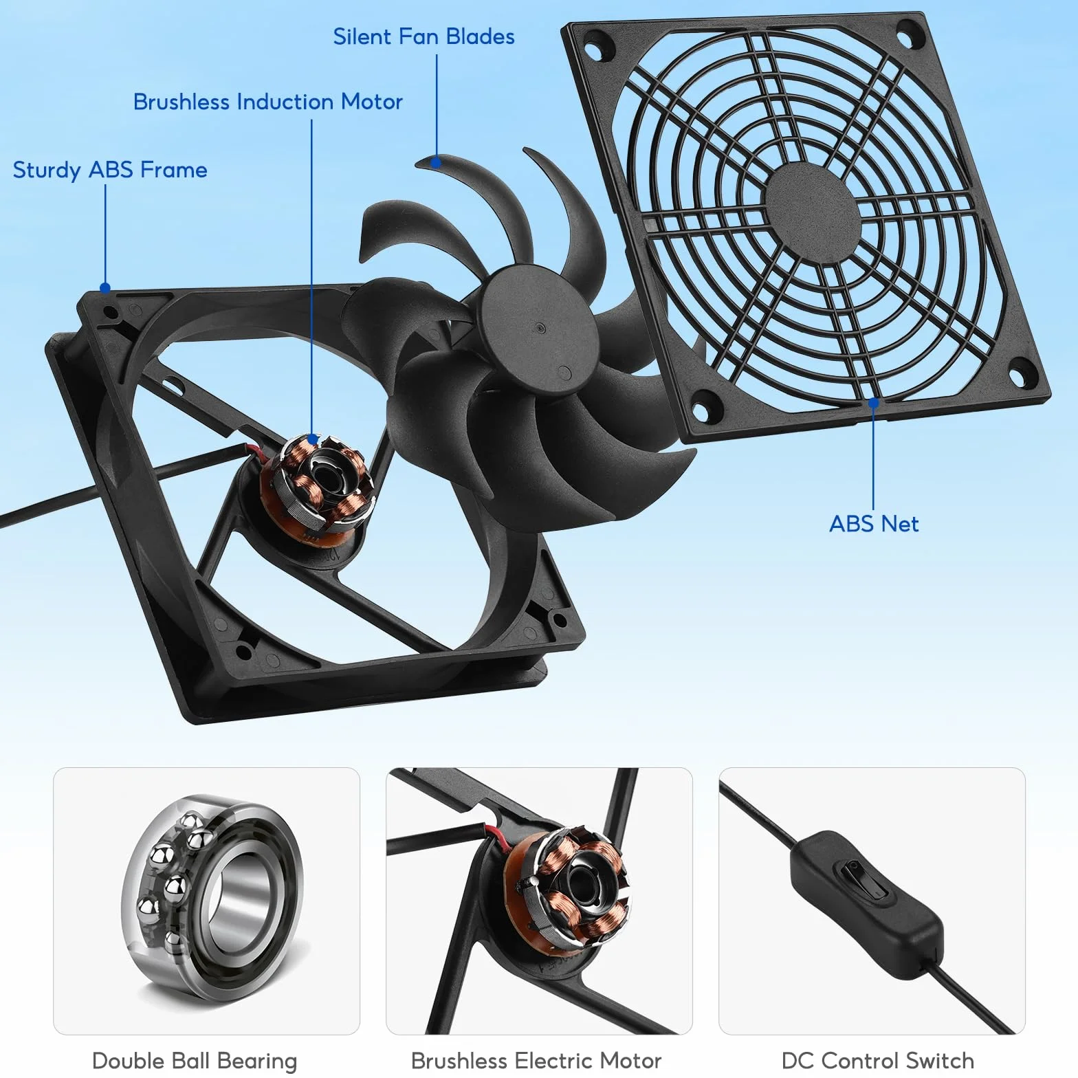 Ventilatore solare, 15 W, impermeabile, con doppio ventilatore DC per piccoli polli, serre, capannoni, case di animali domestici, scarico per finestre