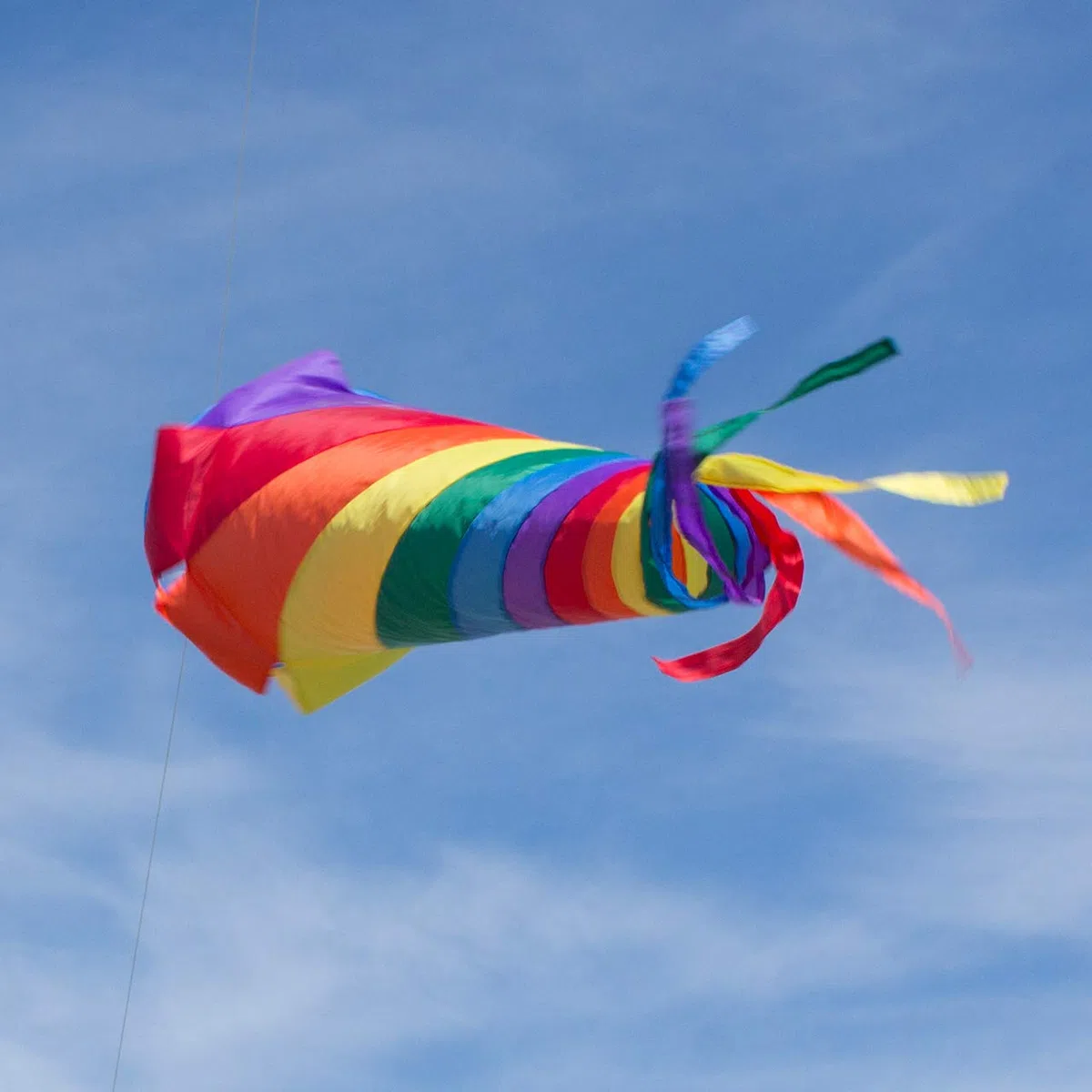 Manica a vento - Windturbine 150 RAINBOW - Impermeabile e resistente ai raggi UV - Ø35cm, Lunghezza: 150cm - incl. clip girevoli con cuscinetti a sfere