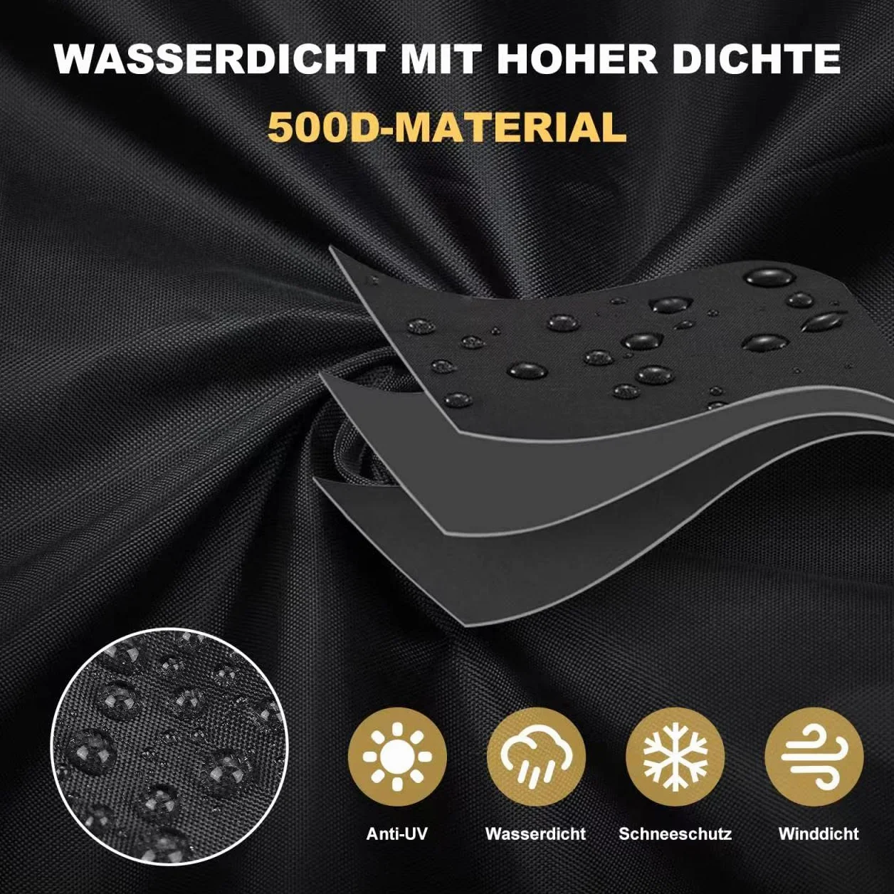bonna Copertura per tavolino da cucina per esterni Keter BBQ Unity XL, 500D, impermeabile, antivento e resistente all'invecchiamento