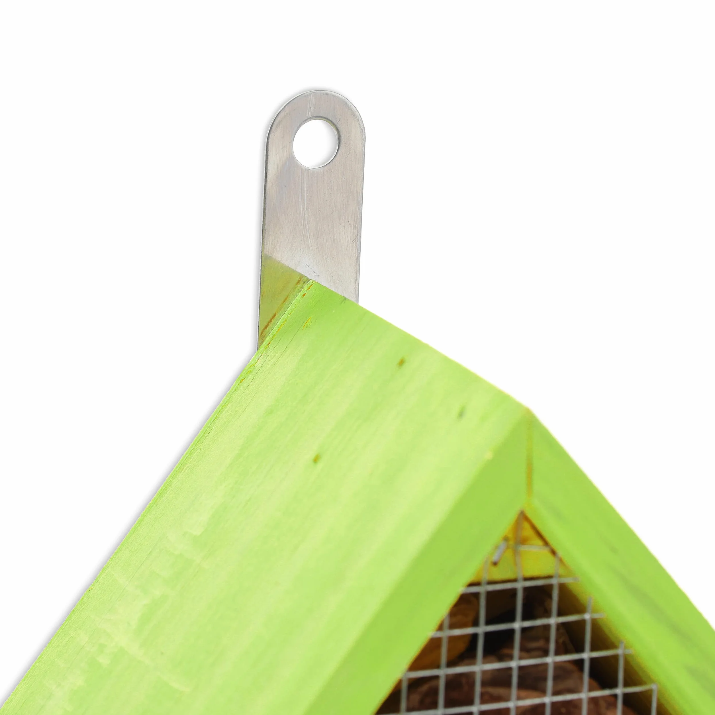 Relaxdays Hotel per Insetti, Alveare per Api e Vespe, da Giardino, Balcone, in Legno e Bambù, HxLxP: 38x29x9 cm, Verde