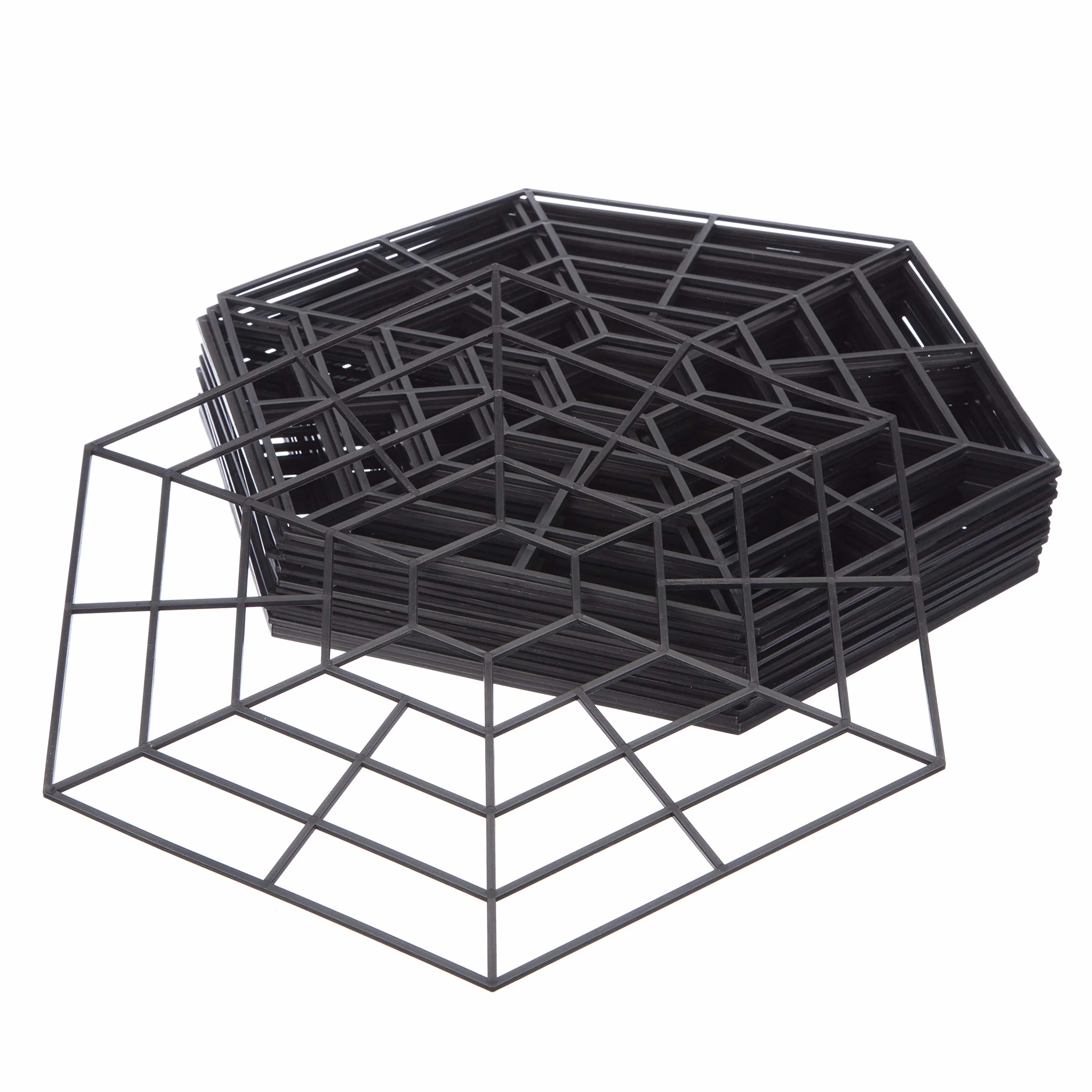 Katai – 20 Dischi Galleggianti per Protezione Laghetto – Barriera Anti-Airone in Plastica con 60 Clip e 2 Fascette per Piante – Anelli Interbloccabili 30×27 cm