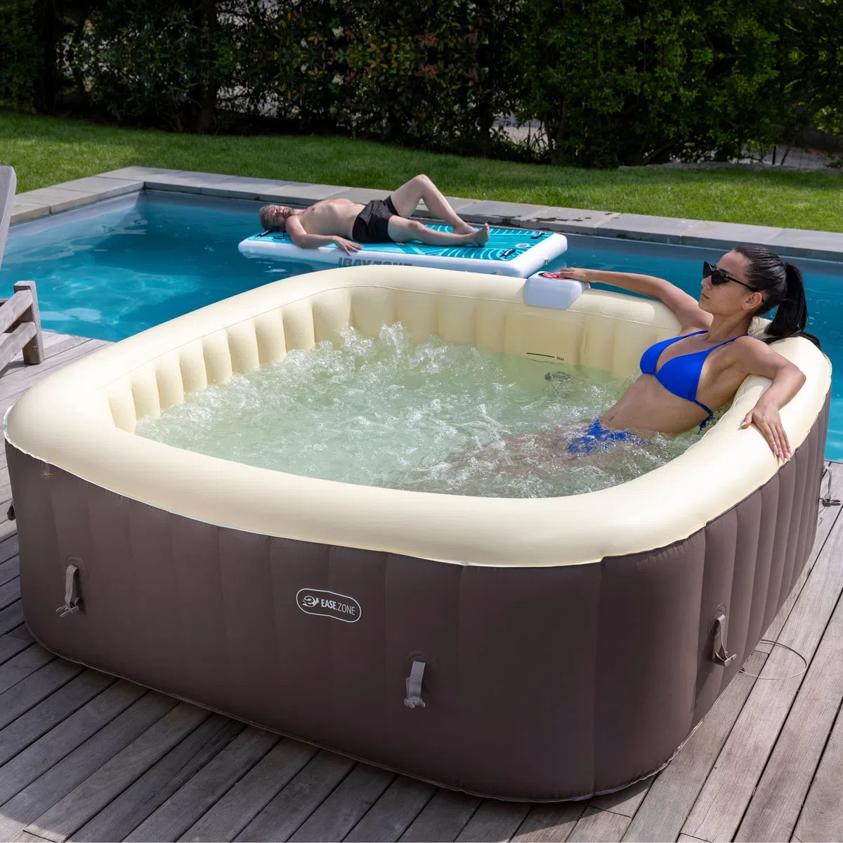 Piscina Spa Pool 3 idromassaggio Quadrata 185X185X65