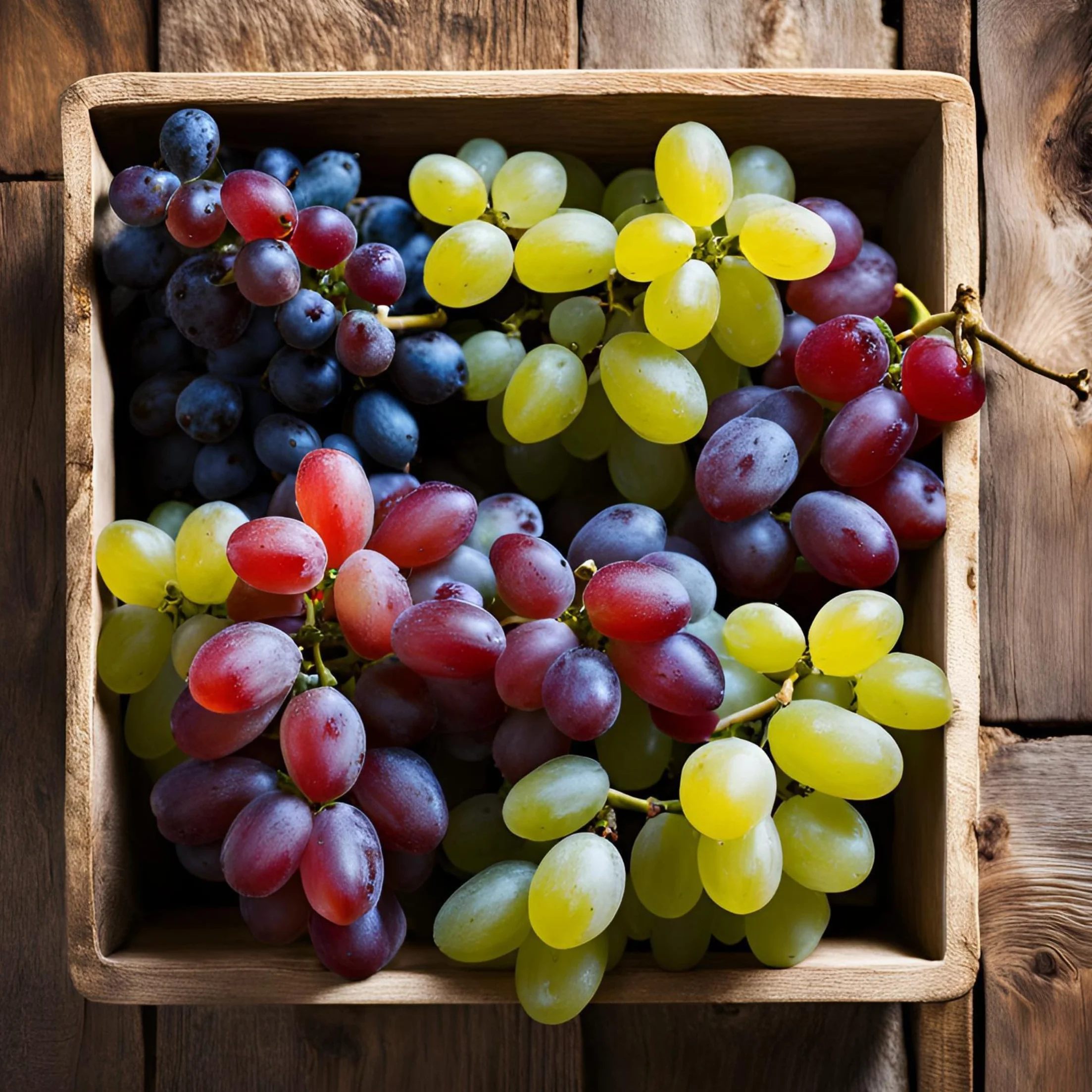 Plant in a Box - Piante di uva - Mix di 3 - Vitis Vinifera - Uva - Vaso 9cm - Altezza 25-40cm