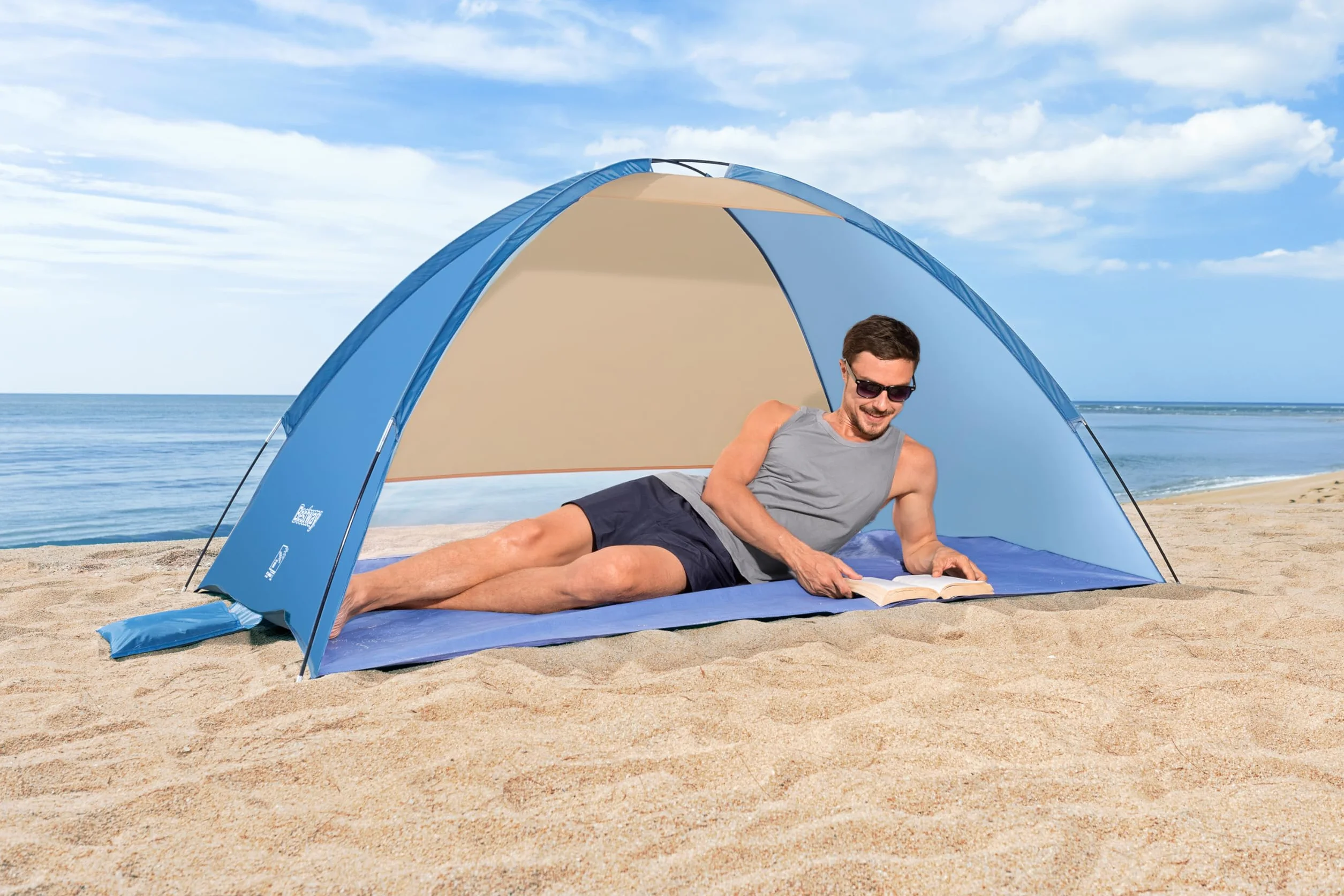 Bestway 68105-6 Tenda da spiaggia Beach Ground 2, per 2 persone