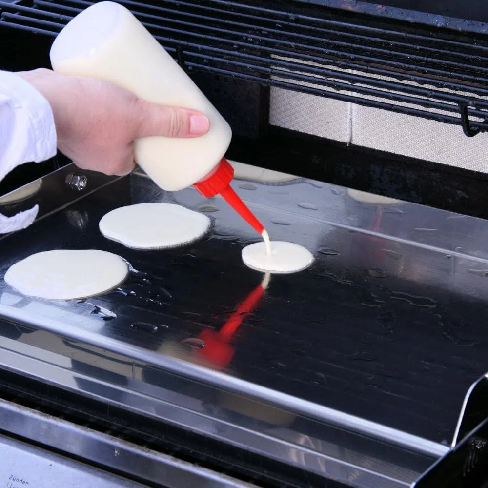 BBQ-Toro, piastra universale in acciaio inox per grill, piastra per BBQ, rettangolare