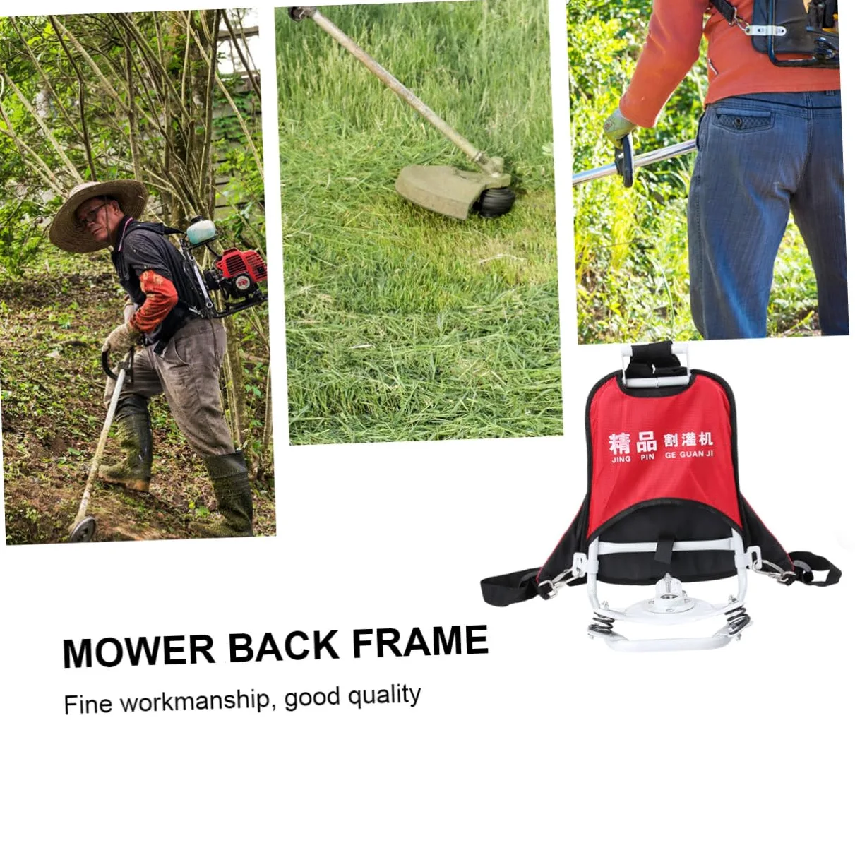 NOLITOY Supporto per Motore Decespugliatore Zaino Telaio Leggero e Durevole per Prato e Giardino Base Antiscivolo per Uso Domestico e Te