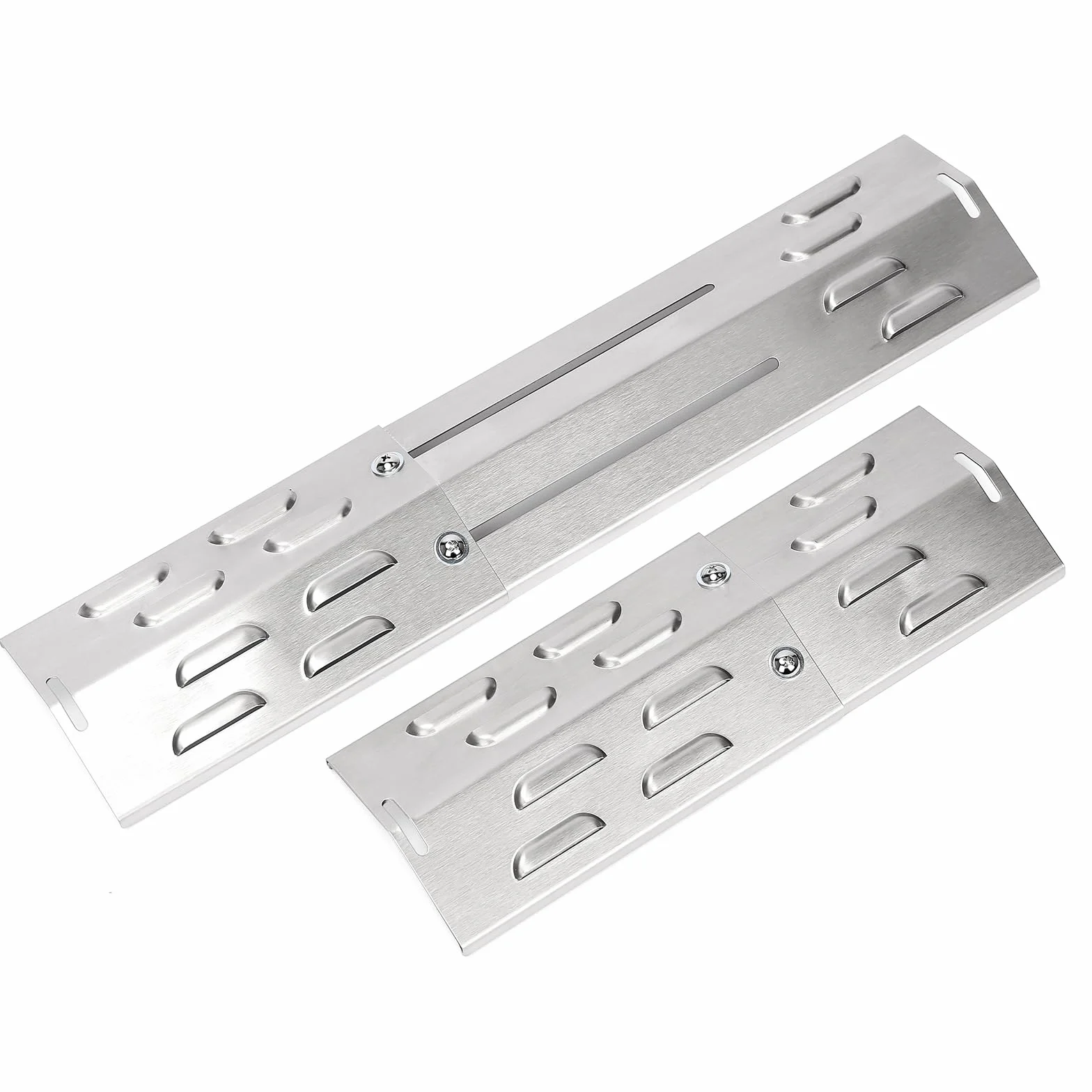 GFTIME Set di 3 coperture per bruciatori in acciaio inox per Landmann, Burnhard, Taino, Tepro, Jamestown, distributore di fiamma per Charbroil, Tenneker, Napoleon Freestyle 365, Jamie Oliver