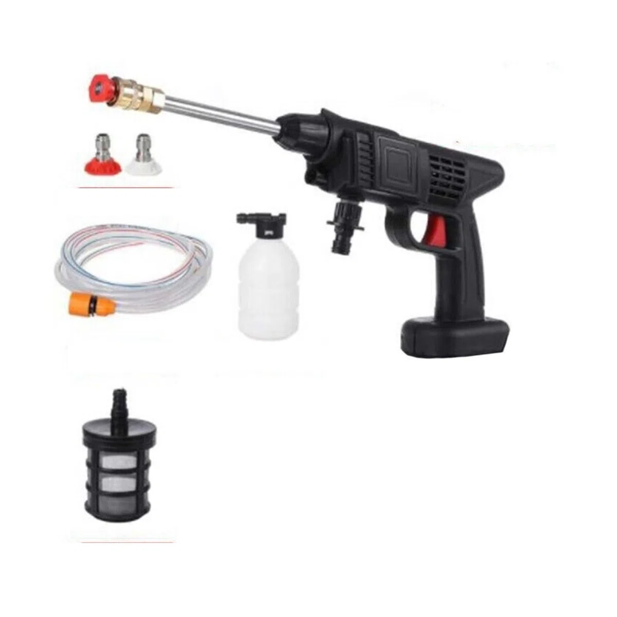 Idropulitrice Ad Alta Pressione Senza Fili Pistola Ad Acqua Ricaricabile for Lavaggio Auto Ricaricabile Pistola Ad Acqua da Giardino Regolabile for Batteria 36V(No Batteries)