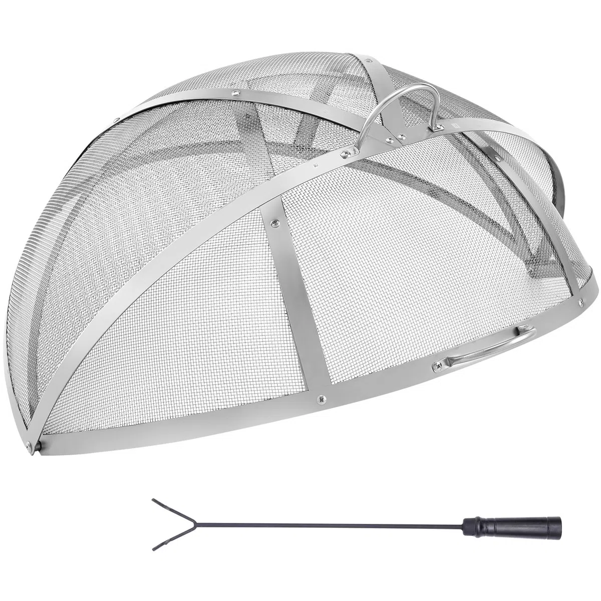 VEVOR Coperchio per Parascintille per Braciere Diametro 762 mm Copertura Rotonda Anello per Braciere da Esterno, Copertura in Metallo per Braciere in Acciaio Inossidabile da Cortile Giardino Campeggio
