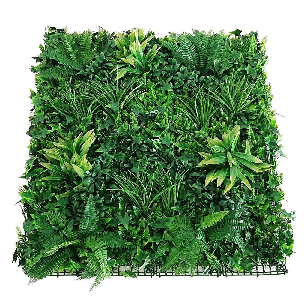 XONE Siepe Artificiale Jungle 100x100cm | Siepe Finta Foglie Giungla | Edera Sintetica Verde Ringhiera
