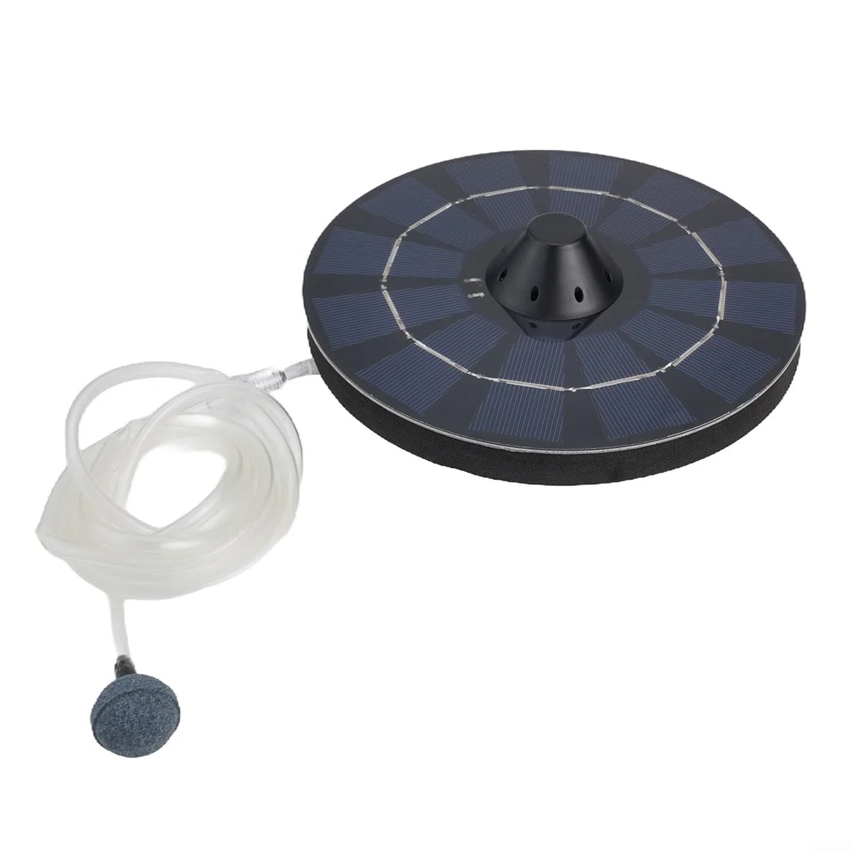 Aeratore solare per laghetti, pompa per ossigeno, aeratore per laghetti, pompa per ossigeno, con pietra a bolle e tubo dell'aria per laghetti, fontana