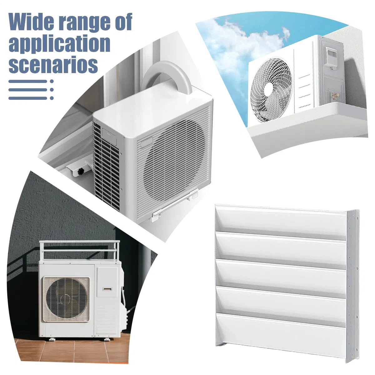 Deflettore Aria Condizionato Griglia Soffiante Unità Esterna | Copertura Guide per Bocchette Ventilazione a Soffitto Pavimento Finestra Tutti I Tipi Di Prese D'aria
