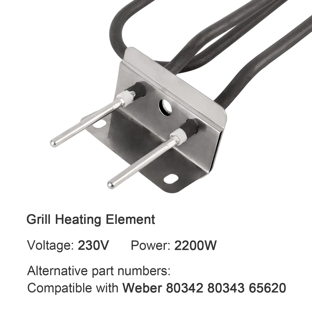 Kingsea Elemento Riscaldante per Griglie Weber Serie Q140 Q1400,Weber 80342 80343 65620,230 V 2200 W,Accessori per Weber