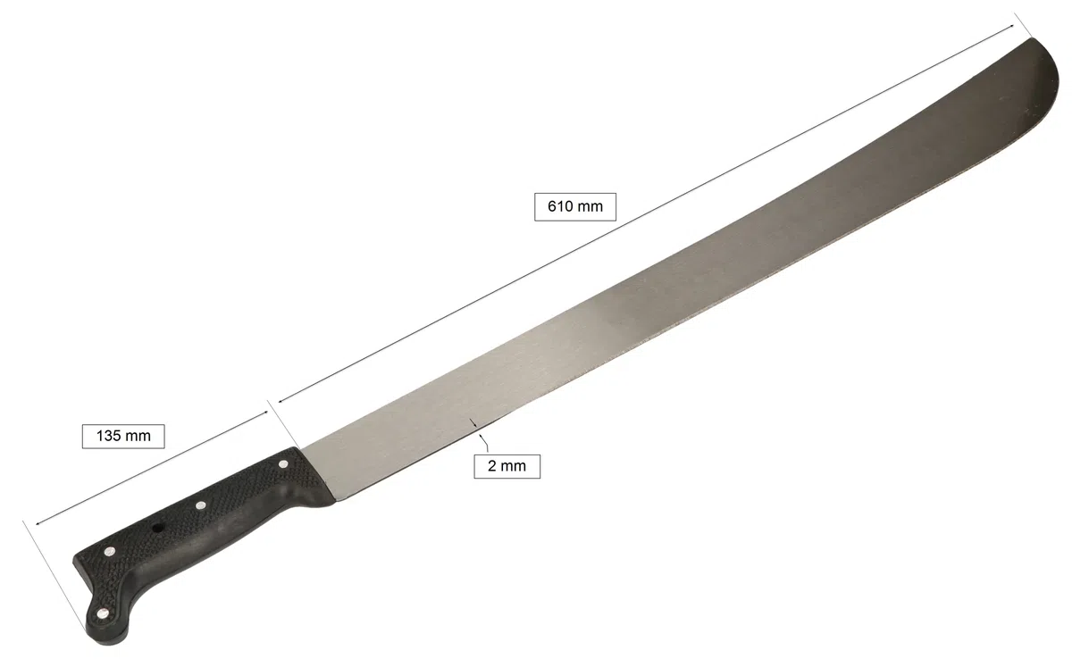 KOTARBAU® Machete 75cm Affilato Temprato con Manico di Plastica per Tagliare Piante
