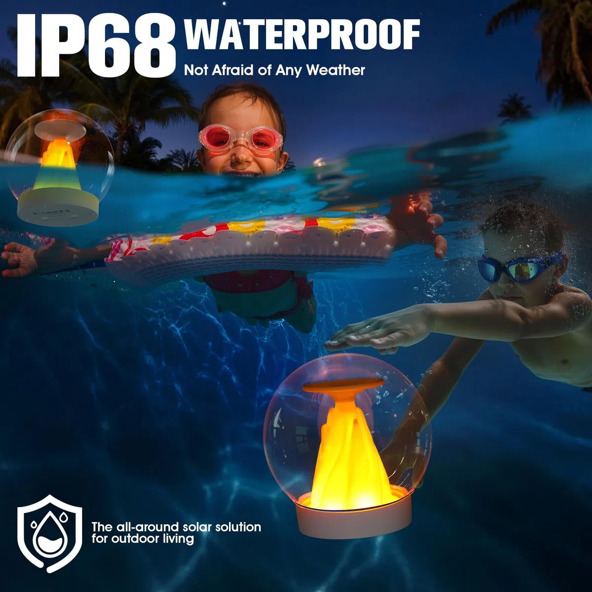 Luci galleggianti per piscina, 2026 a energia solare, luci per piscina che galleggiano, IP68, impermeabili, luci galleggianti a energia solare, accessori per piscine per feste e stagni