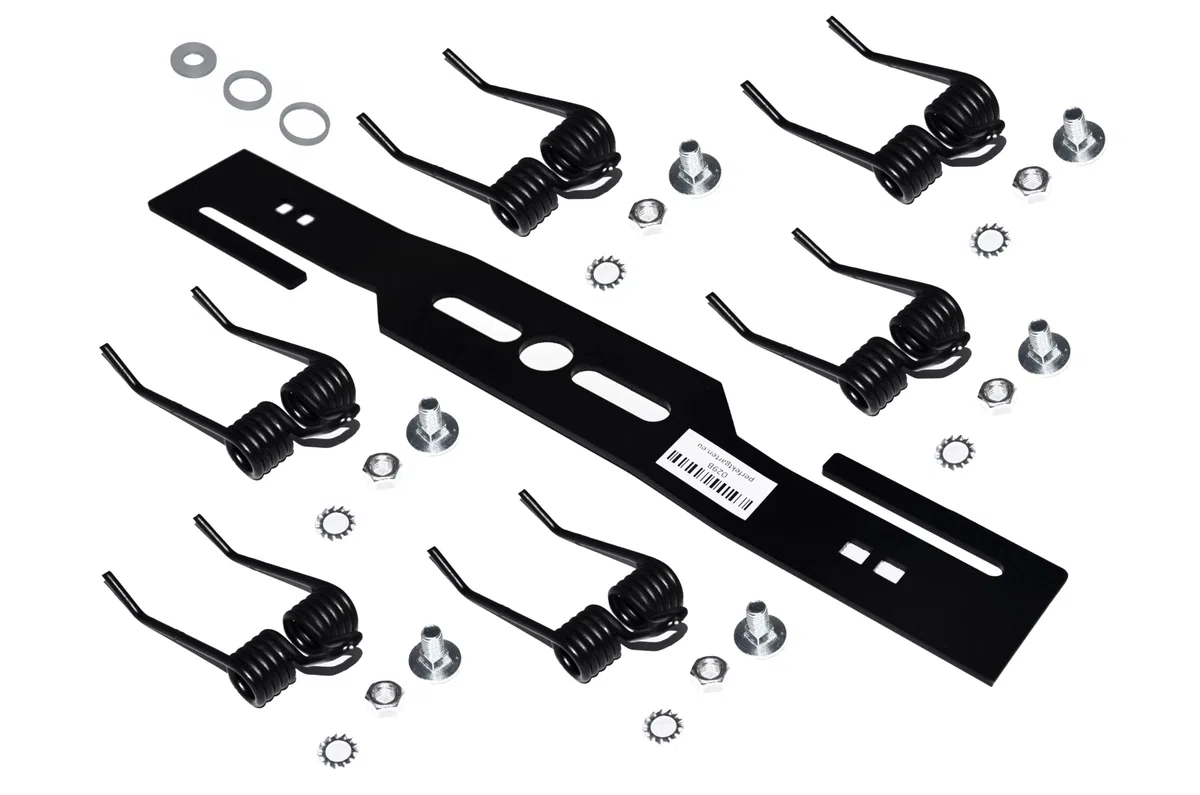 perfektGarten Lama per scarificatore per tosaerba, smacchiatore + 6 molle doppie temprate