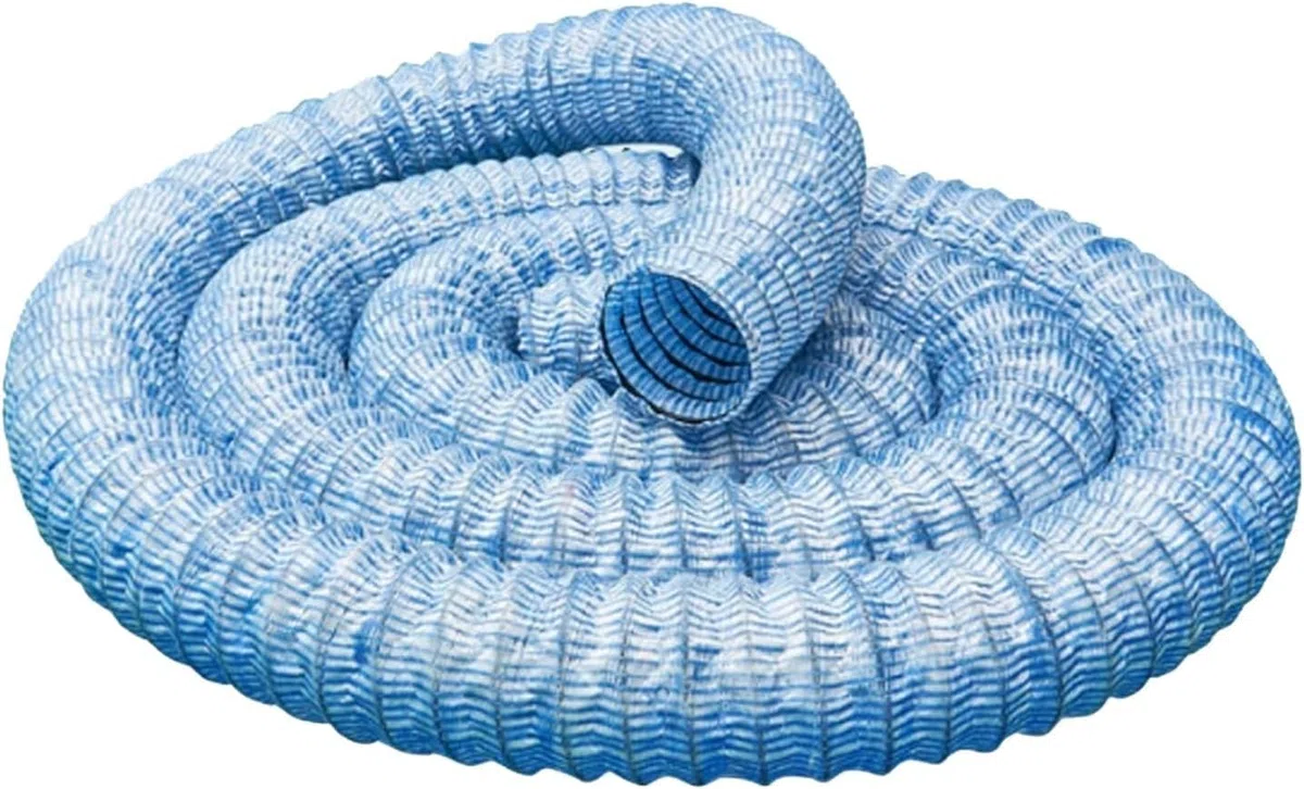 Tubo di drenaggio Francese permeabile Flessibile, Tubo sotterraneo, con Filo Acciaio Incorporato, 13 m
