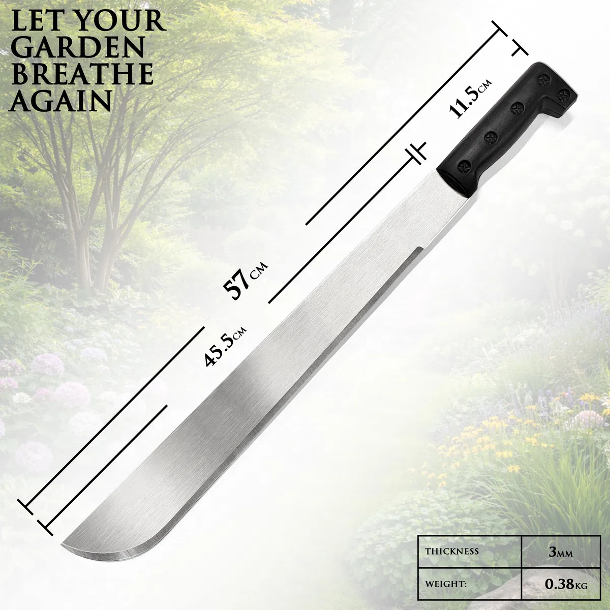 Machete da giardino per manutenzione del verde – utensile manuale per uso quotidiano