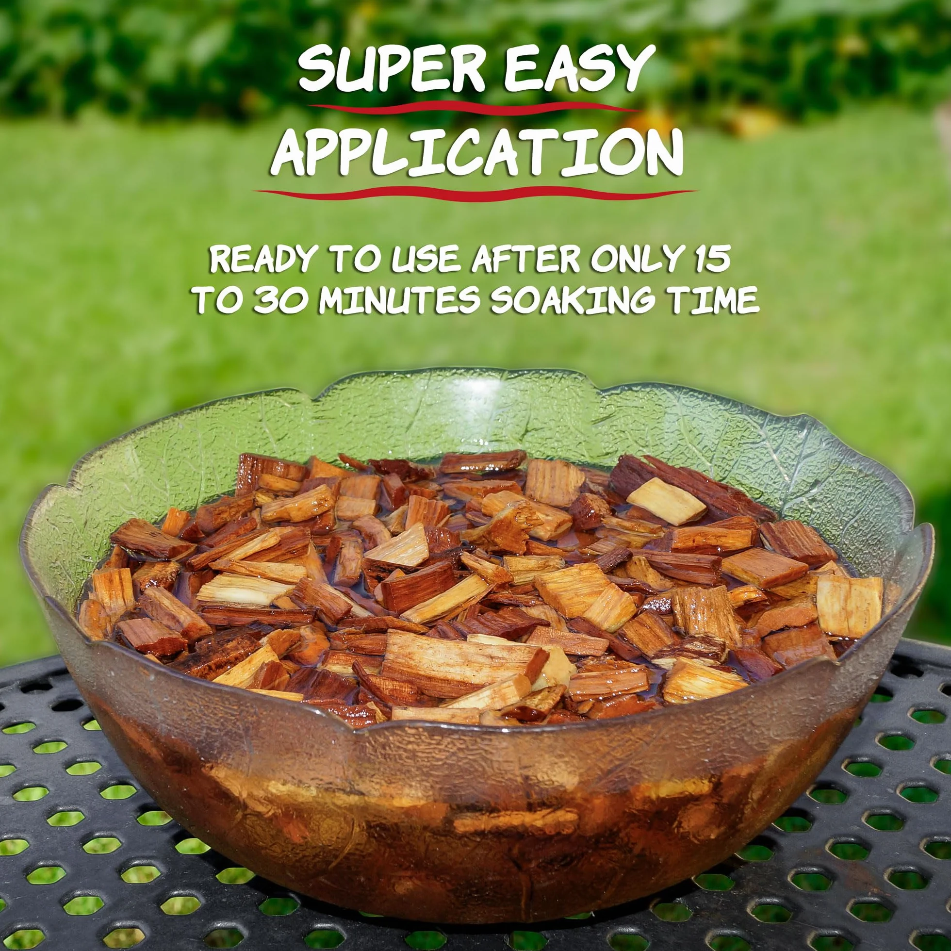 Set di 4 Chip per Affumicatura di Alta Qualità – Chip di Legno Naturali di Mela, Faggio, Ciliegio & Quercia – Perfetto per Affumicatore, Griglia & BBQ – 750 Grammi di Qualità 100% Pura