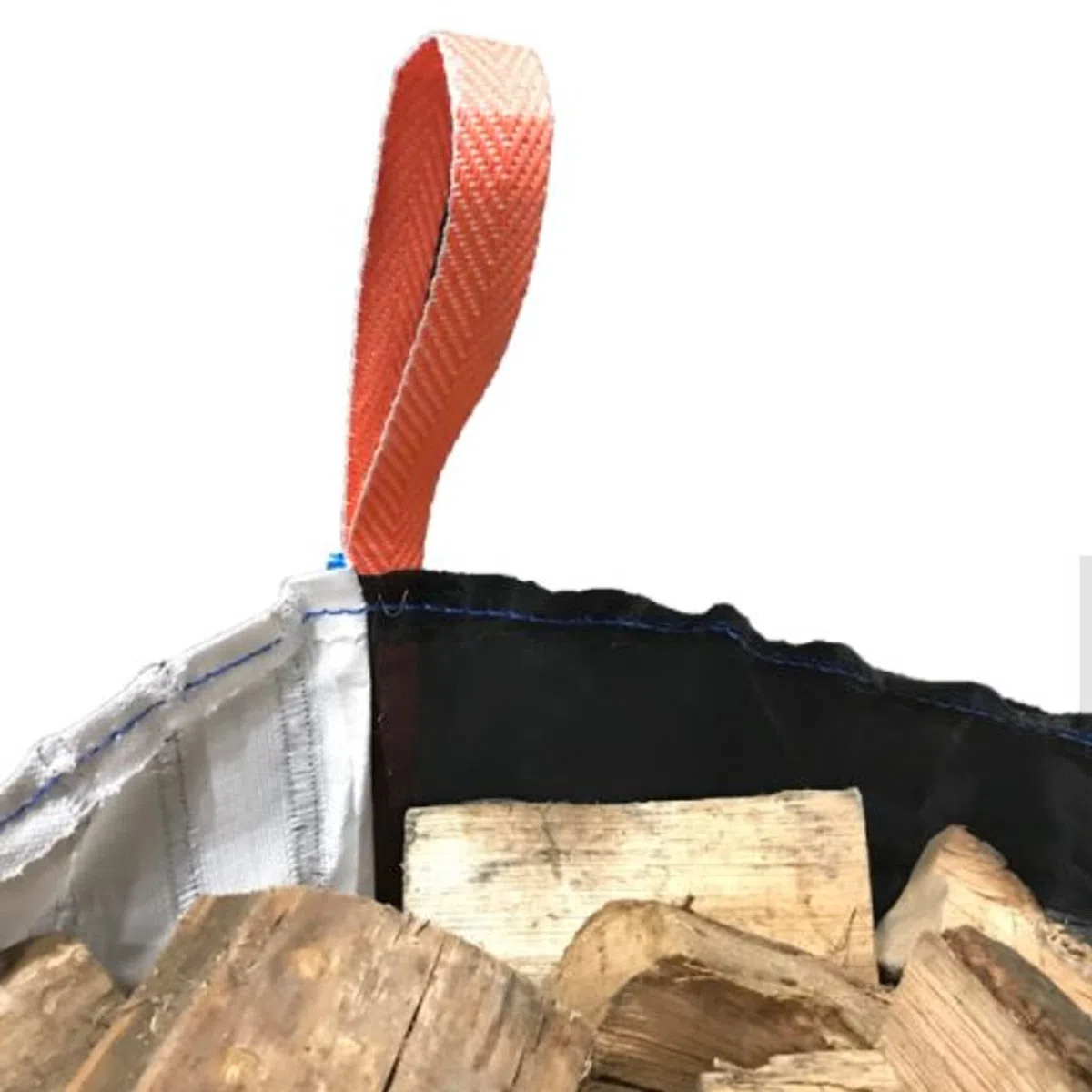 Bricoloco Sacco Rafia Grande Ventilato per Legno 90x90x90 cm Big Bag Multiuso Carico 1 Tm Densità 160 gsm Borsa Grande con Zanzariera per Legna BigBag 4 Maniglie Rinforzate 730 Litri (1)