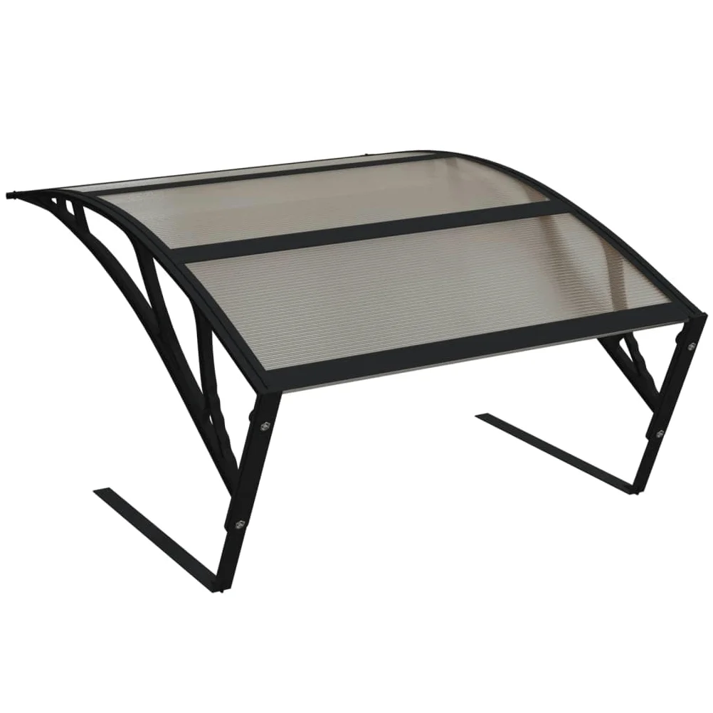 Gecheer Garage per Robot Tosaerba, Protezione Intemperie Inclinata, 80x101x46 cm, Policarbonato PC e Metallo, Capanno per Robot Tagliaerba per Prato e Superficie Piana