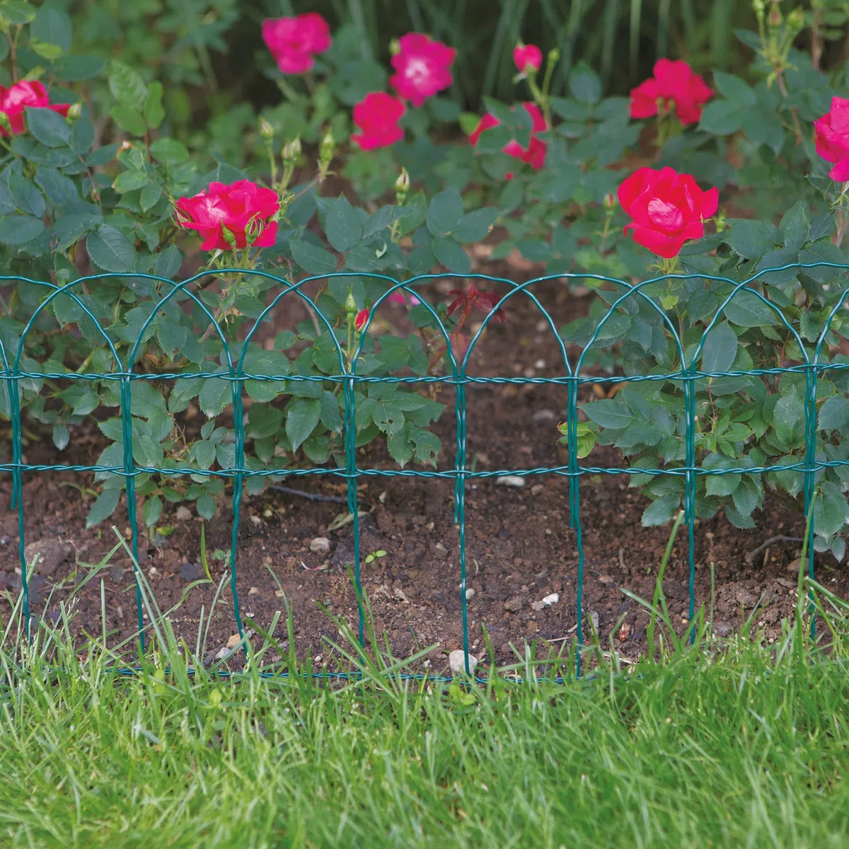 TENAX Ondamet 0,40x10 m Bordura per Giardino, Delimitazione ad Archi in Ferro Plastificato, Altezza 40 cm, Lunghezza 10 m