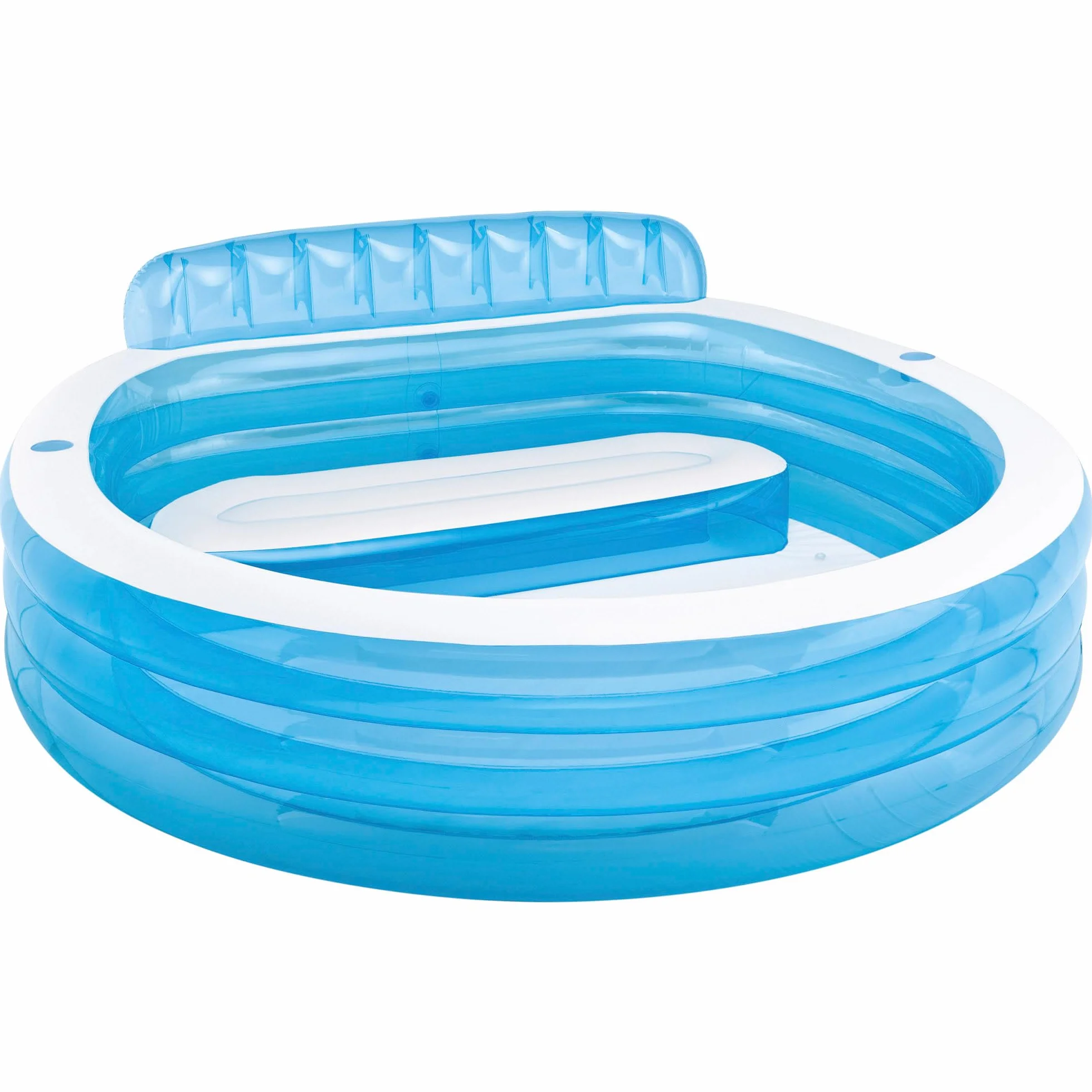 Intex 57190NP - Piscina Gonfiabile Family Lounge, Vinile, Multicolore, 229x218x79 cm