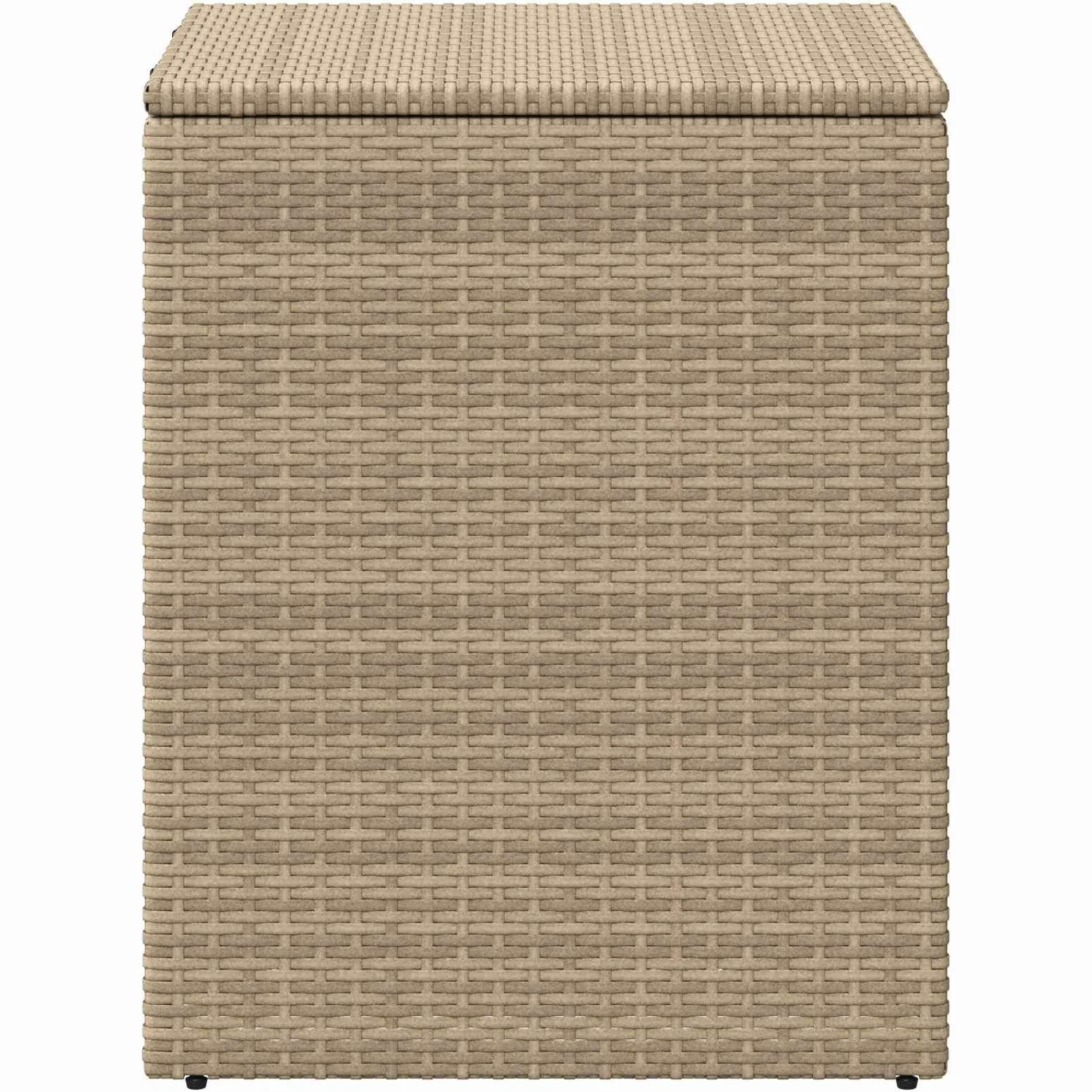 Cassapanca per cuscini, in acciaio, 55 x 55 x 69 cm, resistente alle intemperie, con piedini regolabili, per stoccaggio all'aperto, impermeabile, pratica scatola per mobili da giardino e