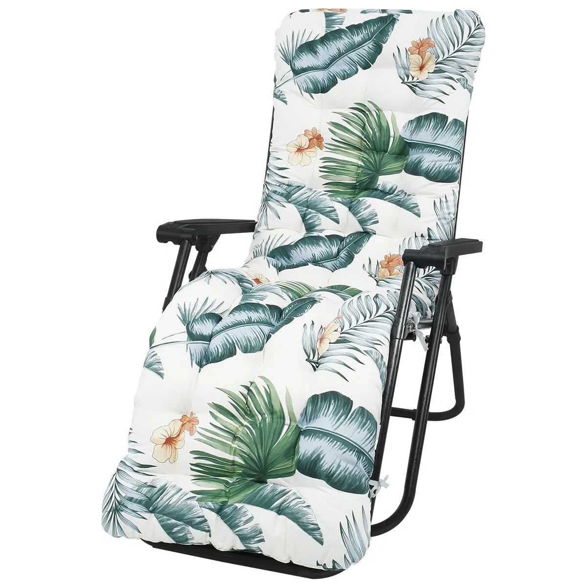 Cuscino per sdraio da giardino, 170 x 50 cm, per sedia a sdraio, cuscino per sedia a sdraio, portatile, cuscino di ricambio per sedia a sdraio (Hawaiian)