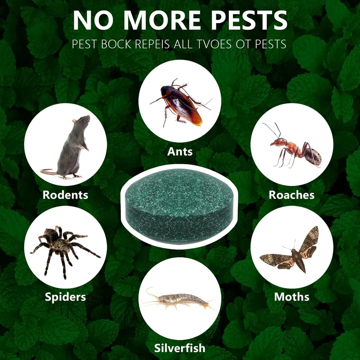 36 Pezzi Palline Repellenti all'Olio di Menta per Topi, Ragni, Scarafaggi e Insetti - Esche Vegetali Naturali per Scacciare Roditori e Parassiti da Auto, Casa e Garage - Sicure per Bambini e Animali