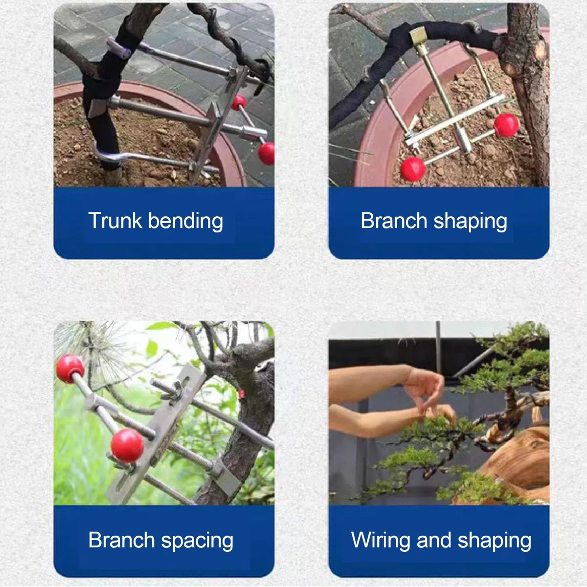 Luocute Albero in Acciaio Inossidabile Albero Bonsai Ramo del Bagagliaio, Supporto per il Giardinaggio di Piegatura degli Alberi Strumento Bonsai, Styling di Piante Modulatori