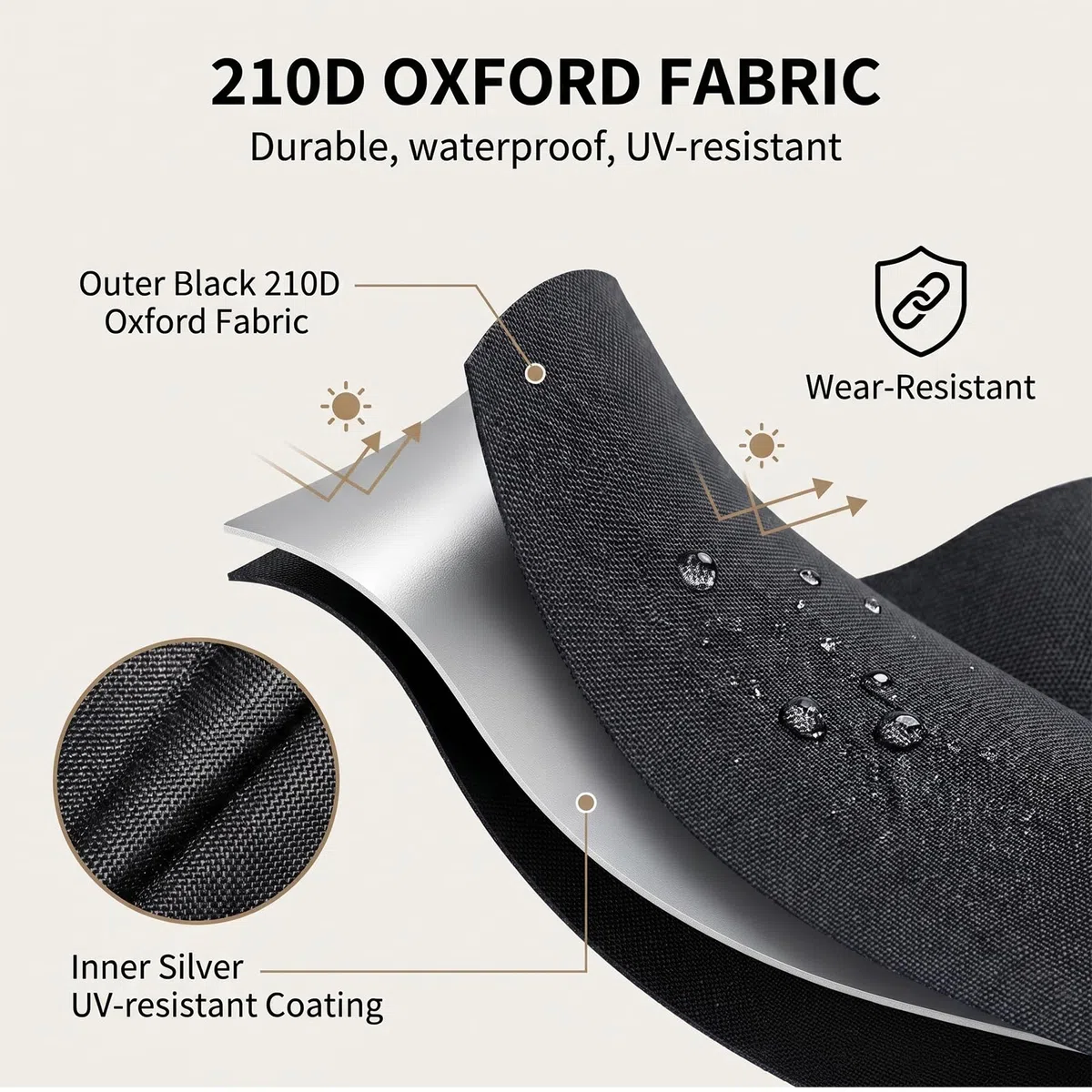 190x115 cm Fodera di Protezione per Sedia Sospesa 210D Tessuto Oxford Copertura per Sedia Sospesa con Cerniera Copri della Coprisedie Dondolo Fodera per Sedia Sospesa per Terrazzi Giardini