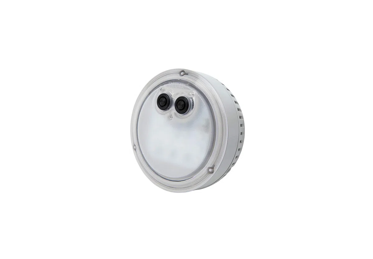 Intex 28428 Pure Spa Bubble Therapy, 216 X 71 Cm 6 Posti, Sabbia, con Pompa, Riscaldatore, Sistema Purificazione Acqua, Beige Classic & 28503 Luce A LED Multi-Color con Batteria per Bubble Spa