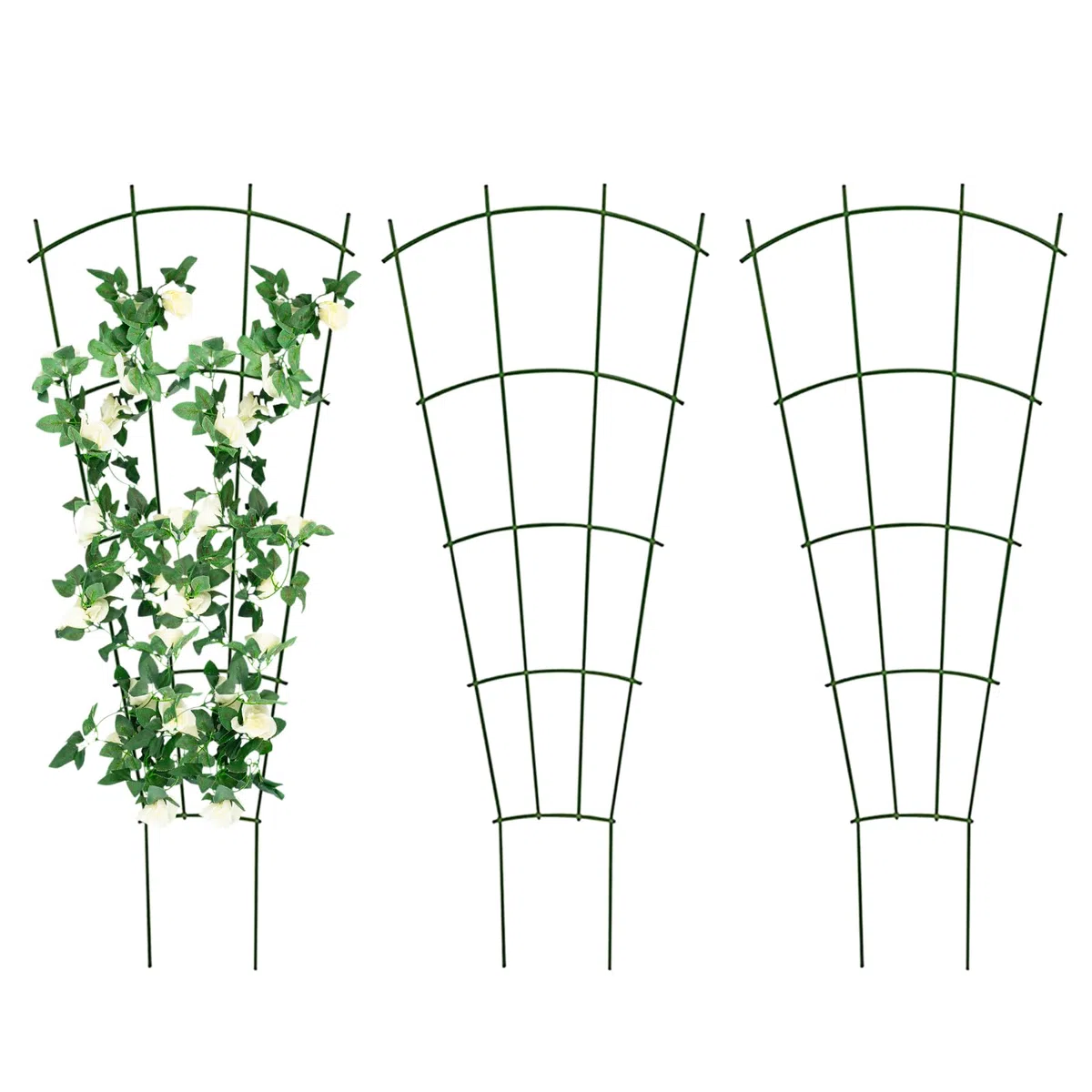 Supporto per rampicanti da giardino, traliccio per piante rampicanti per balcone giardino terrazza, supporto stabile per vaso, supporto per piante da giardino, griglia per piante per peonie, ortensie