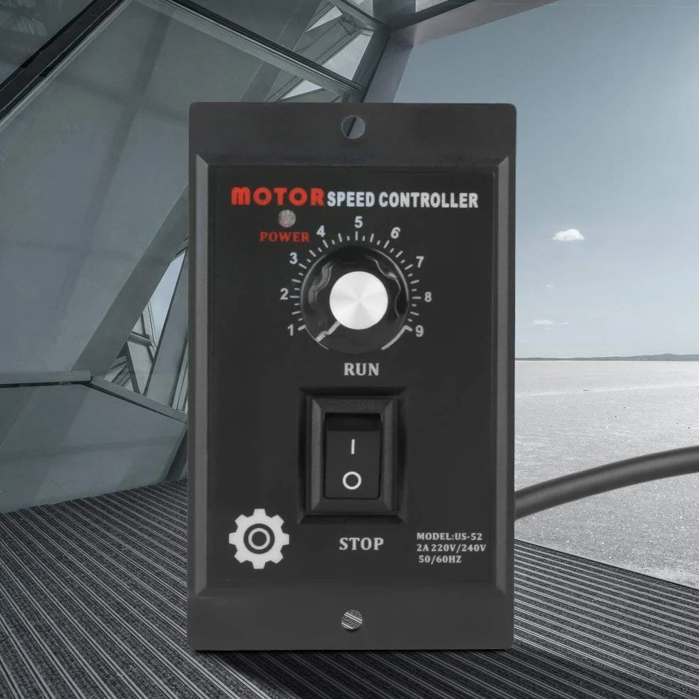 Regolatore di Velocità del Motore AC 220V 400W, Regolatore di Velocità Elettrico Regolabile a Marcia Avanti e Retromarcia