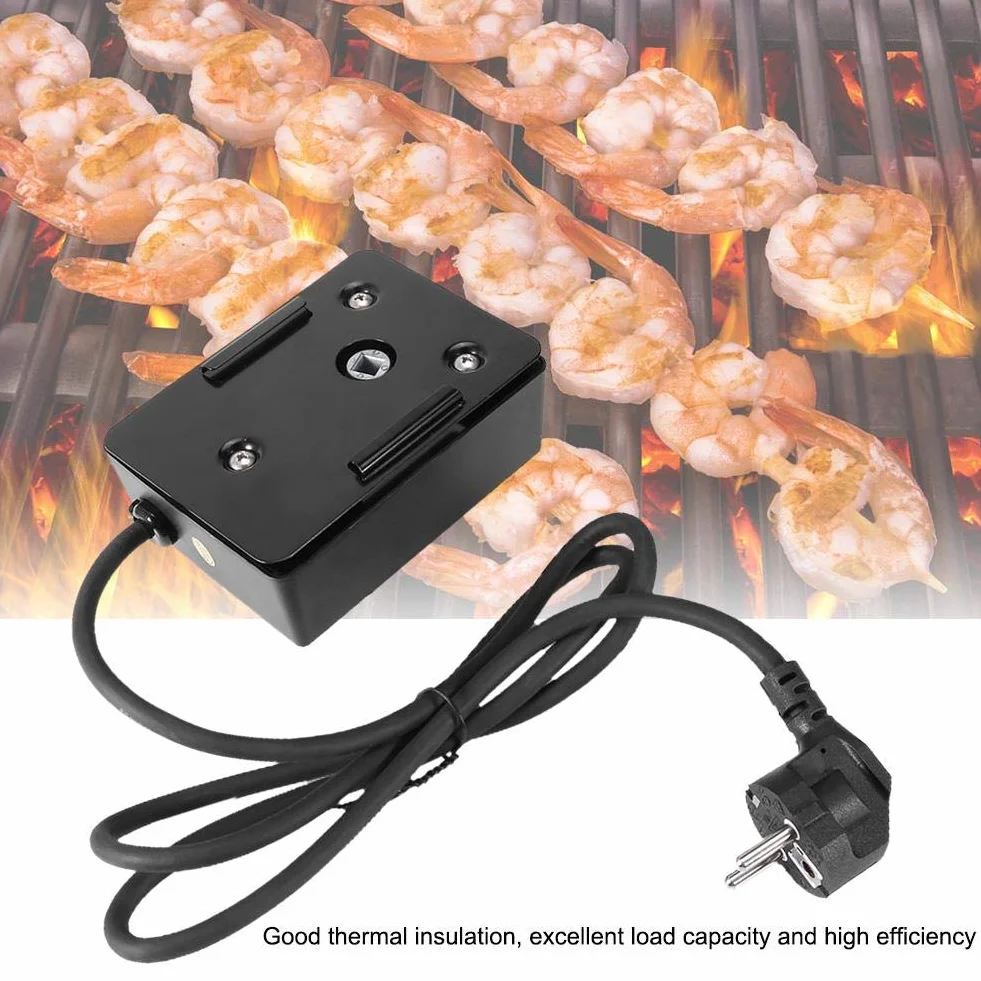 Zerodis Motore per Barbecue Kit Arrosto Motore Barbecue Girarrosto Motor BBQ Grill Gas Elettrico Motore Principale Impermeabile Grill Motor Spina 220V UE