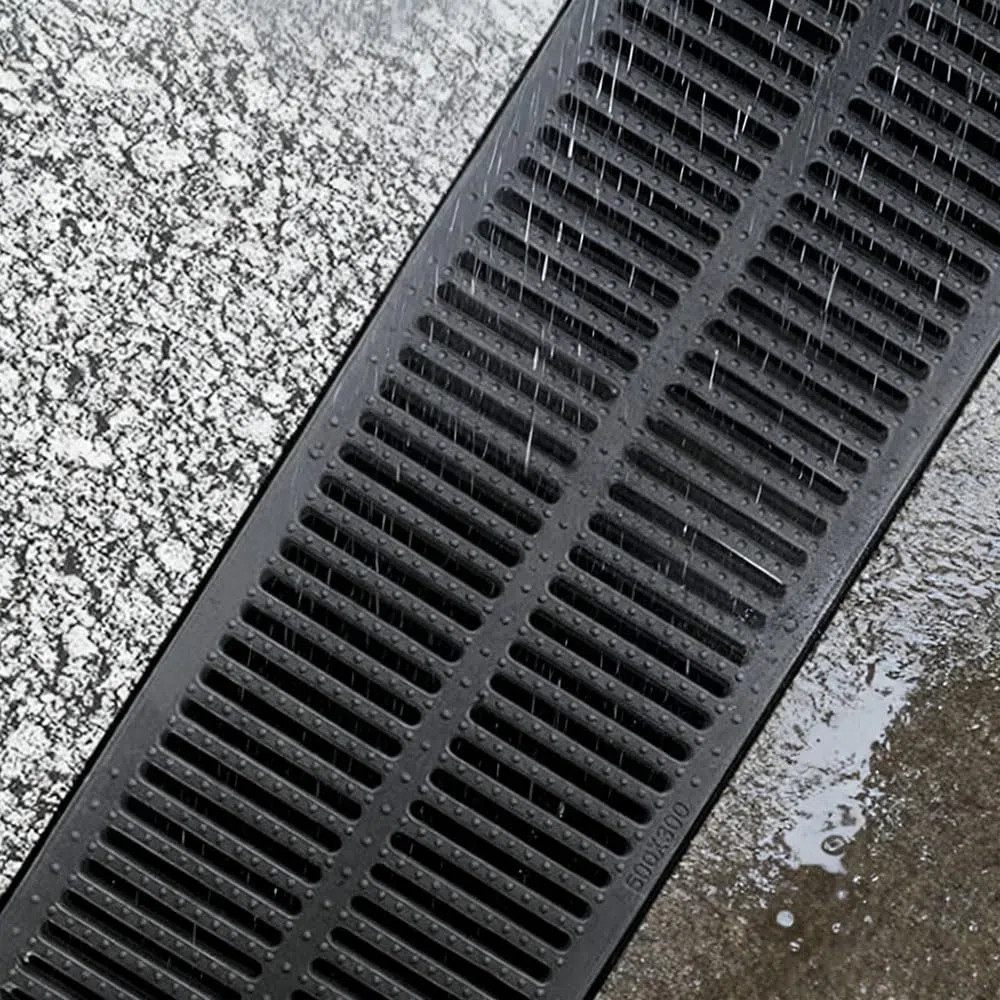 Canaletta Scolo Acqua Piovana, Griglia di Scarico per Esterni, Griglia Fognaria Canale di Drenaggio, Copertura per Scarichi di Ricambio per Garage(500x250x40mm/19.7x9.8x1.6in)