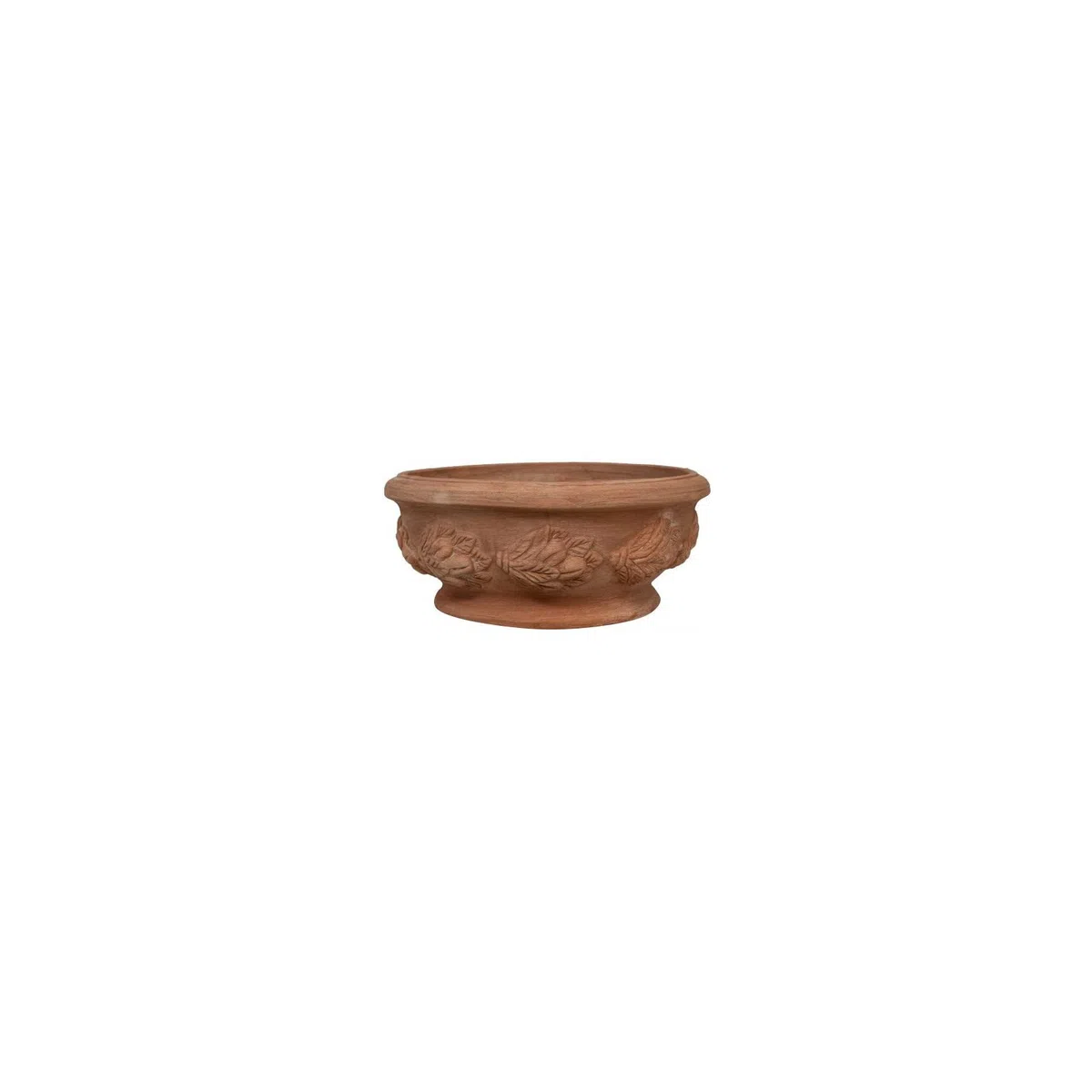 Biscottini Vasi terracotta artigianali 50x23x50 cm | Vaso terracotta interno ed esterno | Vasetti piante grasse Made in Italy