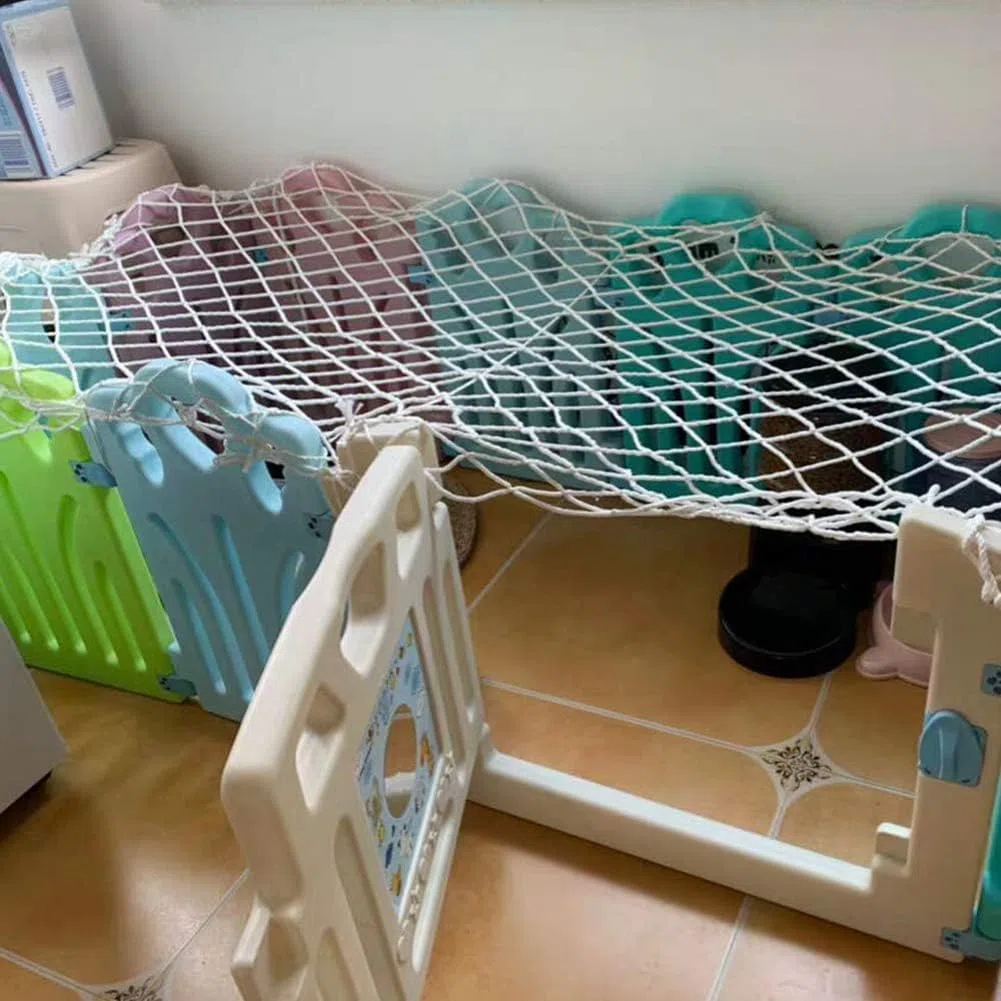Rete di sicurezza per gatti per balconi, finestre, protezione per bambini, barriera anti-salita (5 cm 0,5 x 6 m) – Soluzione di sicurezza per animali domestici per case e giardini