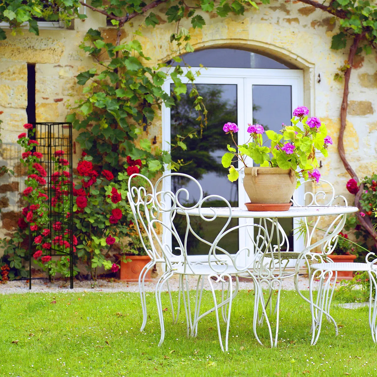 Relaxdays Griglia per Piante Rampicanti, Set da 3 Pannelli da Piantare, 122 x 30,5 cm, Traliccio per Giardinaggio, Nero