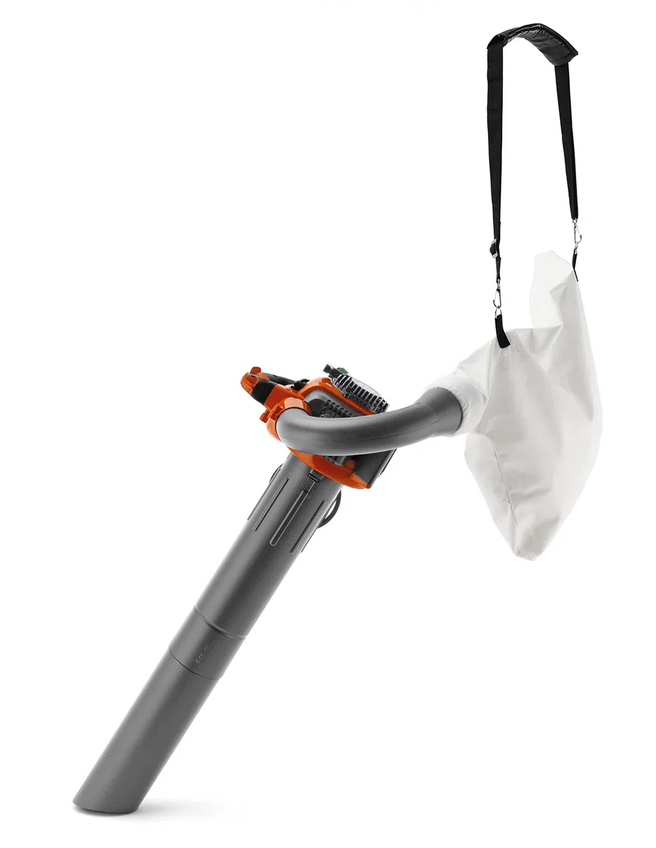 Husqvarna 125BVX - Soffiatore per foglie a benzina e aspirapolvere da giardino, 28 cm³, con pacciamatura, velocità e ugello regolabile