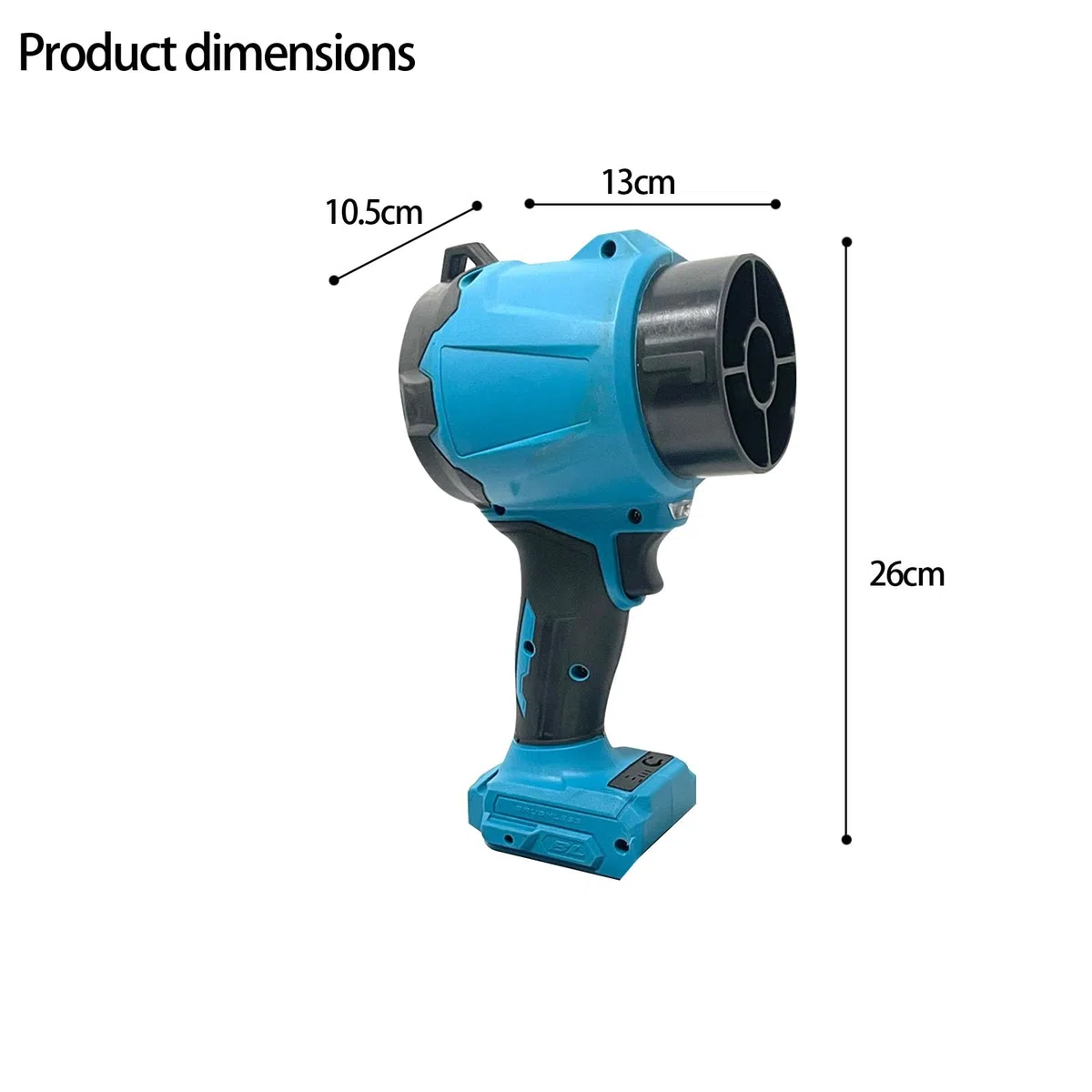 Utensile da giardino a batteria 2 in 1, 32.000 giri, forte pressione, 860 g, forte ventilazione, design in plastica leggera per la pulizia di esterni, soffiatore da giardino, aspirapolvere