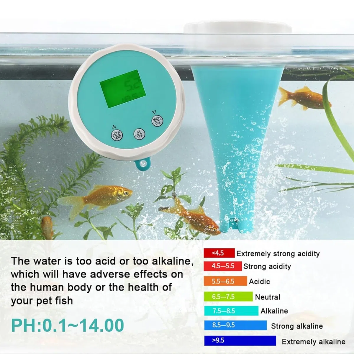 Misuratore di test dell'acqua – Tester Bluetooth per il monitoraggio del pH e del cloro in piscine, vasche idromassaggio e spa