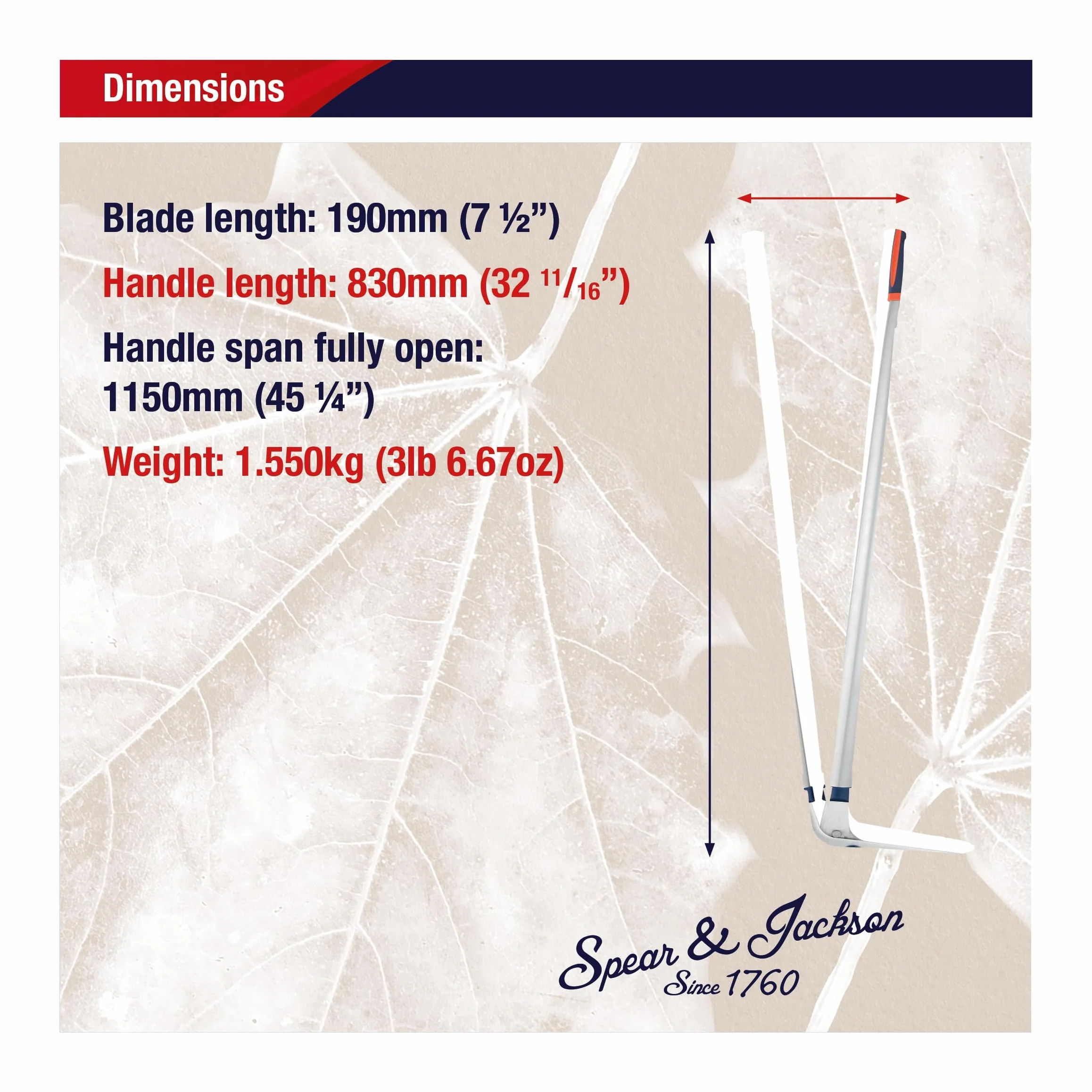 Spear & Jackson 4900RSS Cesoie in Acciaio per Bordure, Gamma Razorsharp
