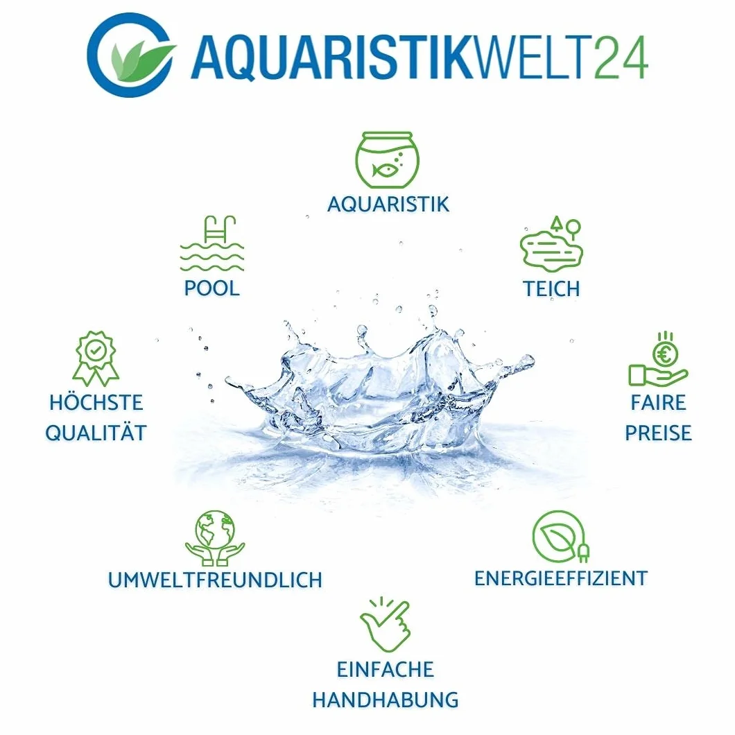 Aquaristikwelt24 - Skimmer CSP-40 per laghetti fino a 40 m2, per laghetti artificiali