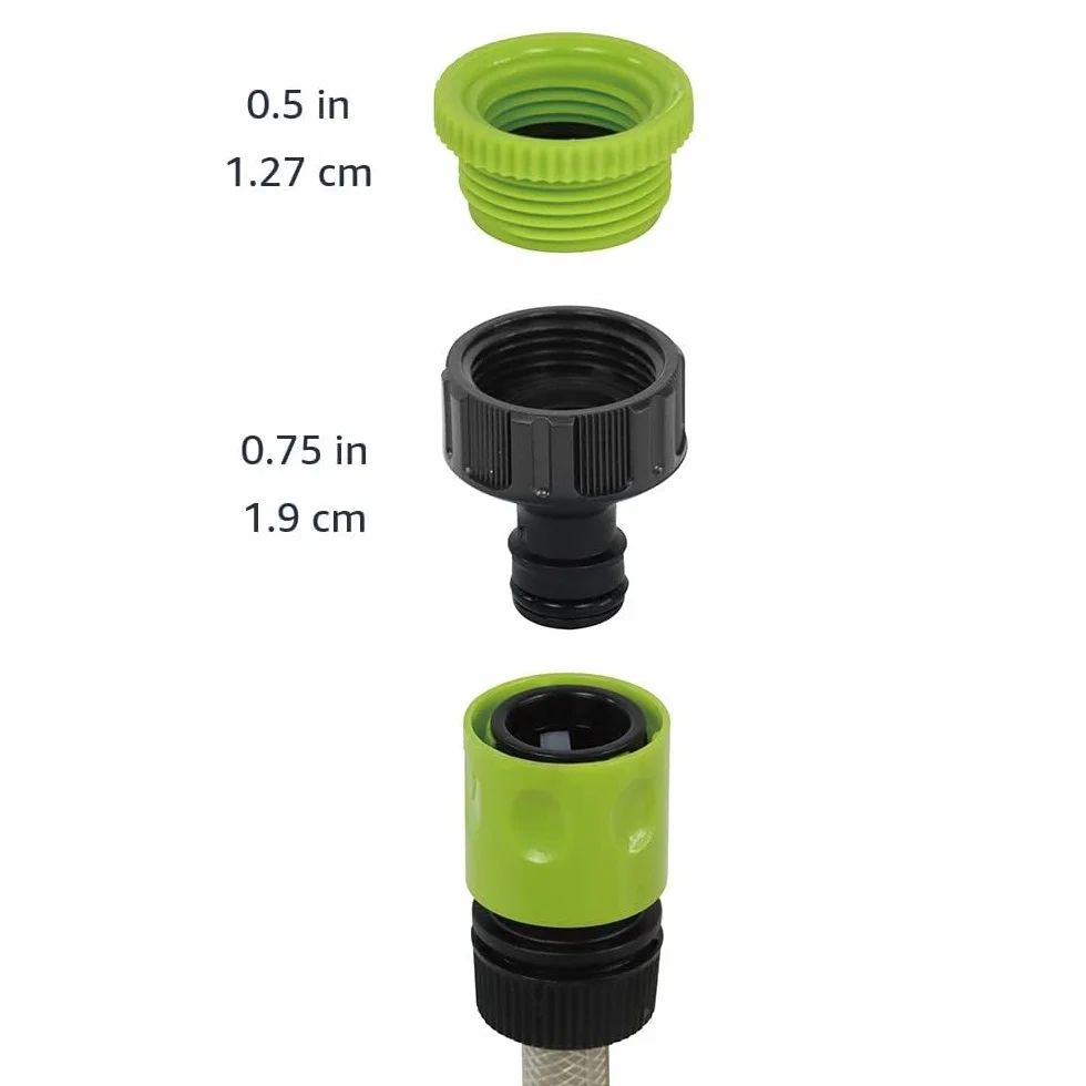 Amazon Basics Avvolgitubo da parete con tubo da 30 m, Verde/Grigio